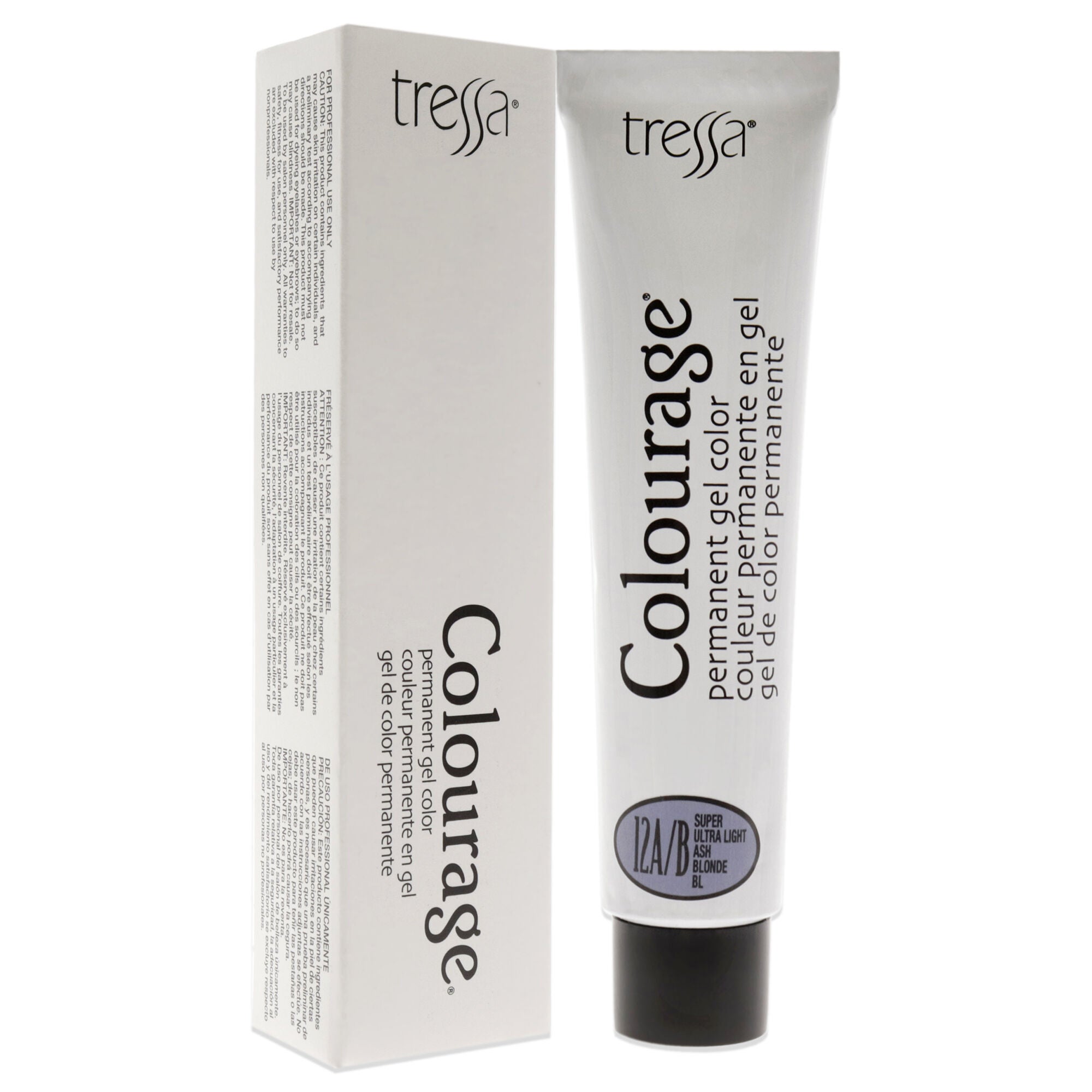 Colourage Permanent Gel Color - 12AB Super Ultra Light Ash Blonde by Tressa for Unisex - 2 oz Hair Color, See Description, alternate image number 1