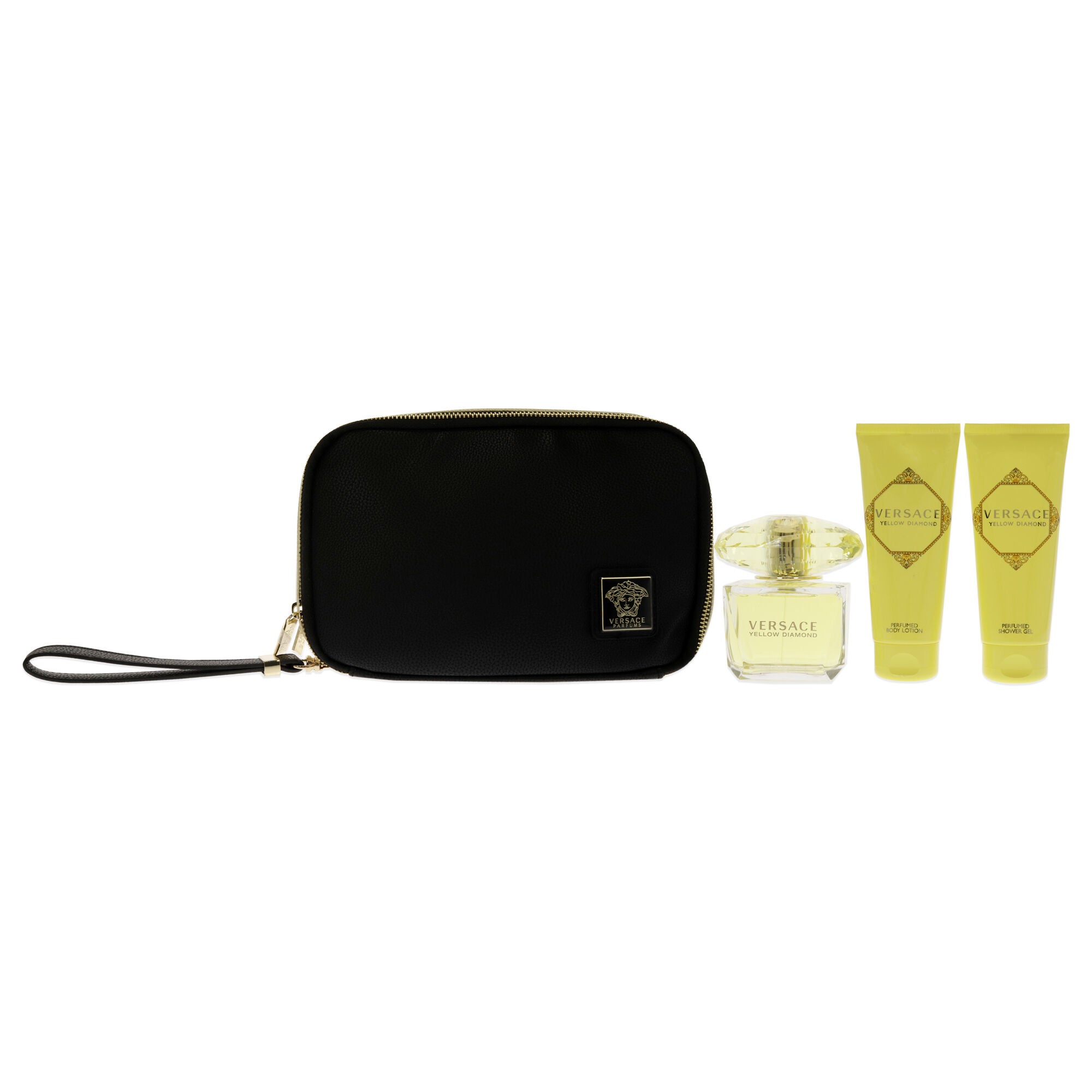 Versace Yellow Diamond by Versace for Women - 4 Pc Gift Set 3oz EDT Spray, 3.4oz Shower Gel, 3.4oz Body Lotion, Bag, See Description, alternate image number 3