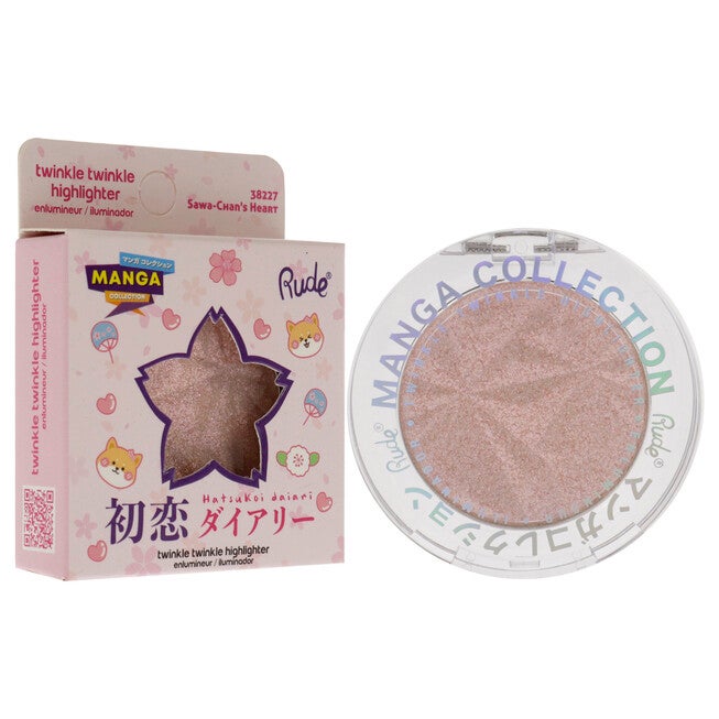 Manga Collection Twinkle Twinkle Highlighter - Sawa-Chans Heart by Rude Cosmetics for Women - 0.14 oz Highlighter, , alternate image number null