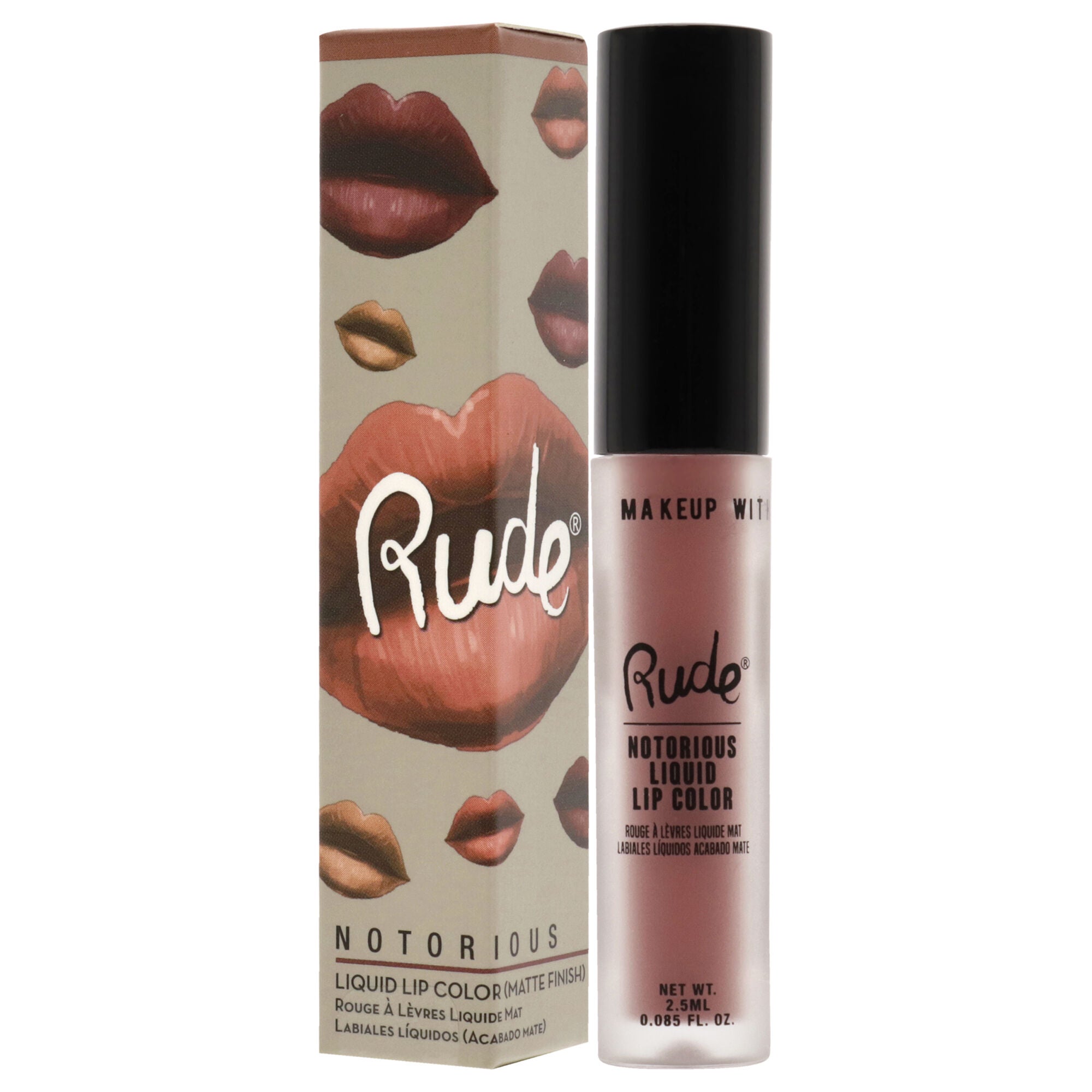 Notorious Rich Long Liquid Lip Color - Obscene Gesture by Rude Cosmetics for Women - 0.1 oz Lip Color, See Description, alternate image number 3