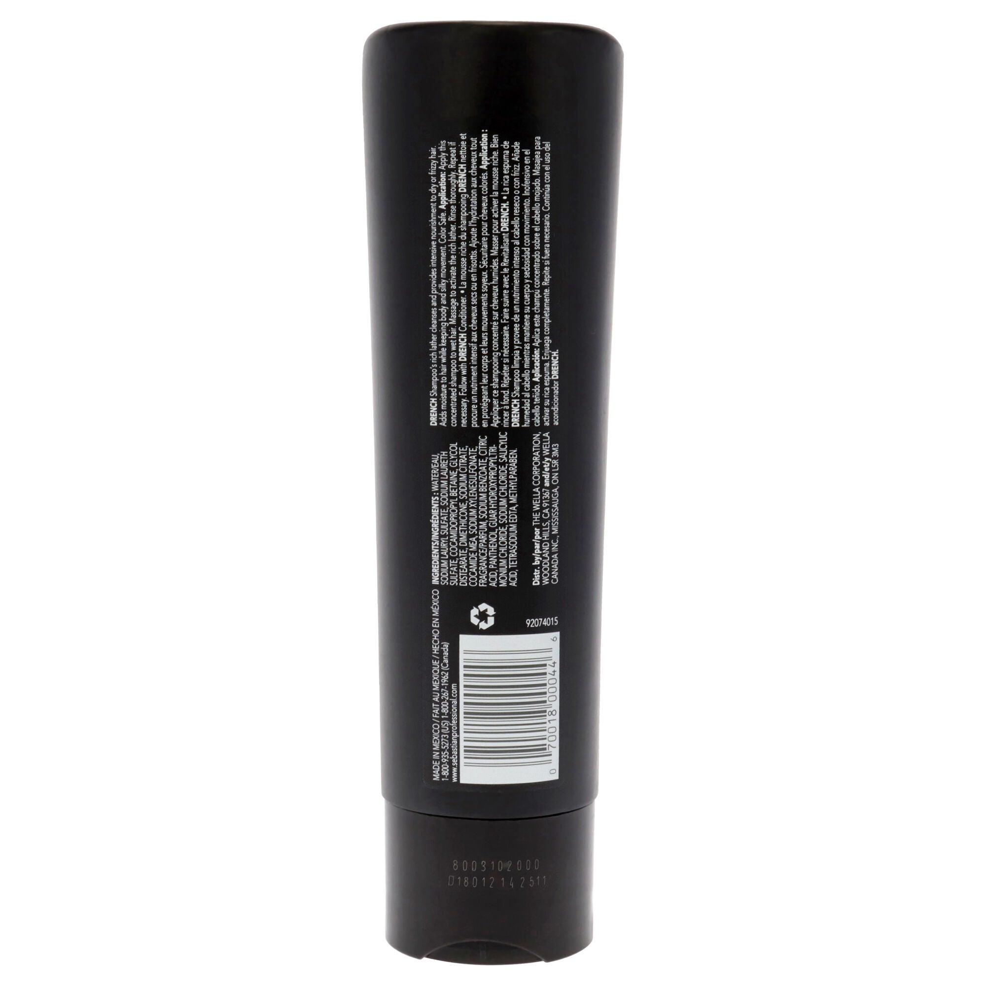 Drench Moisturizing Shampoo by Sebastian for Unisex - 8.4 oz Shampoo, See Description, alternate image number 1