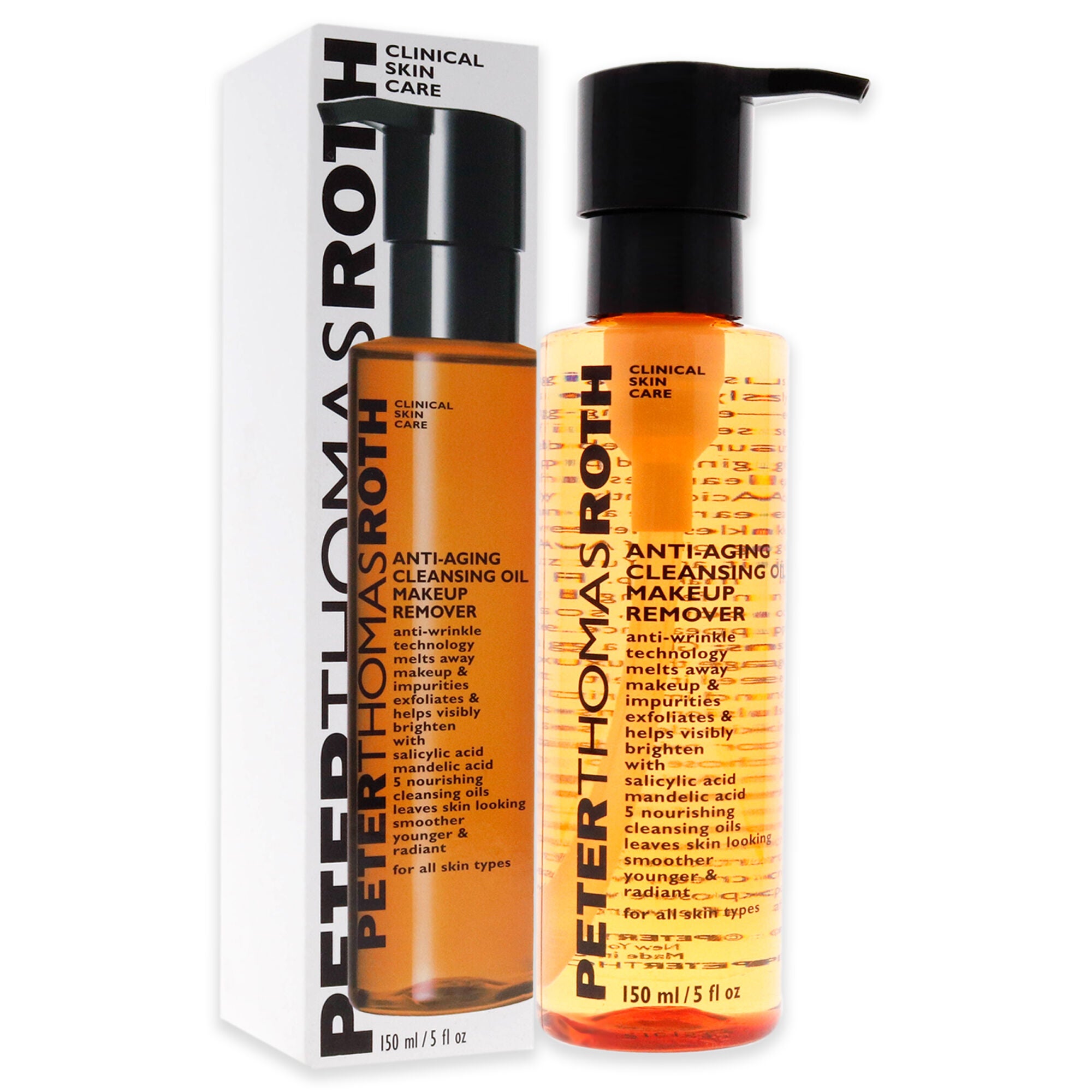 Anti-Aging Cleansing Oil Makeup Remover by Peter Thomas Roth for Unisex - 5 oz Makeup Remover, See Description, alternate image number 1