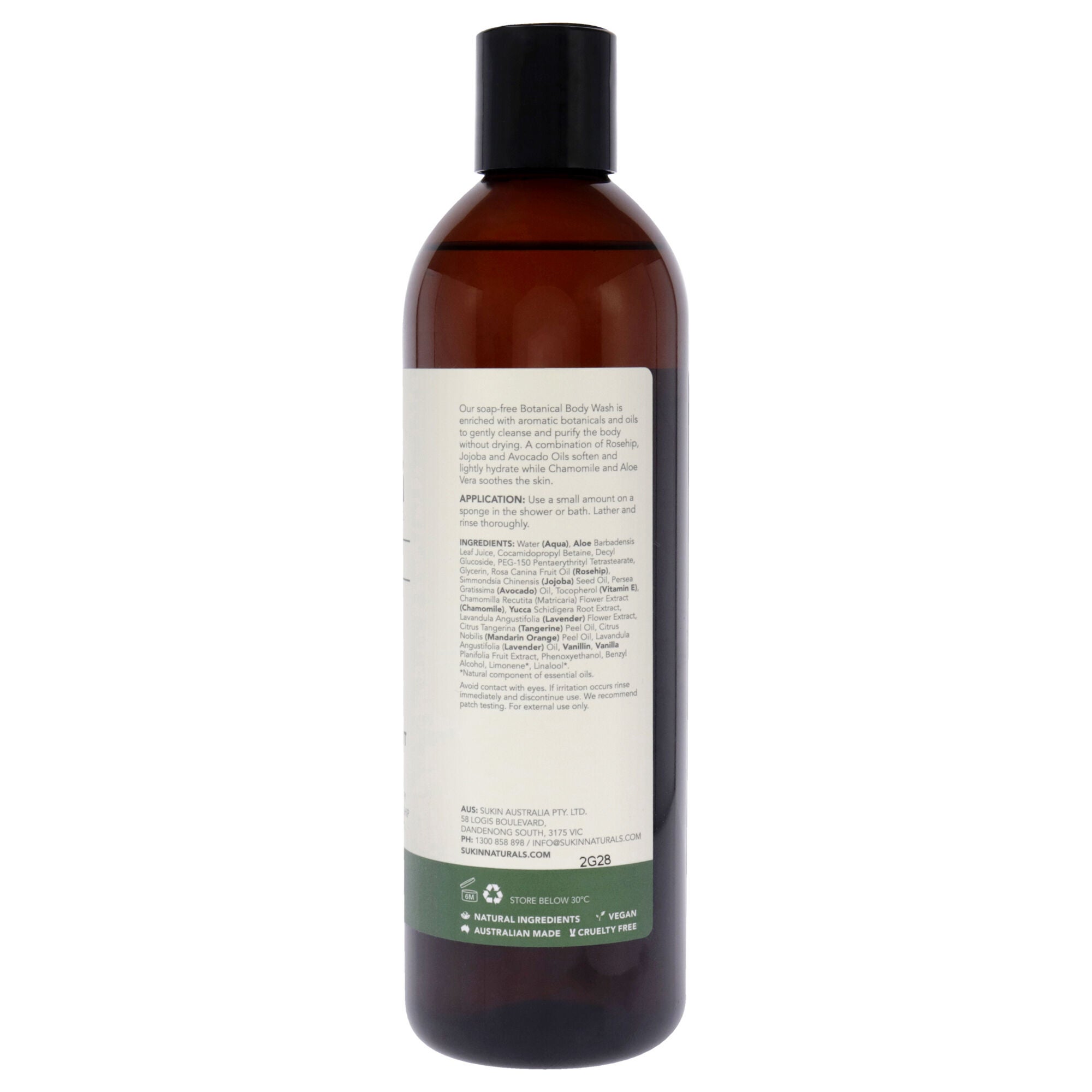 Signature Botanical Body Wash by Sukin for Women - 16.9 oz Body Wash, See Description, alternate image number 1