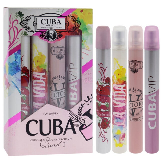 Cuba Quad I by Cuba for Women - 4 Pc Gift Set, NA, alternate image number null