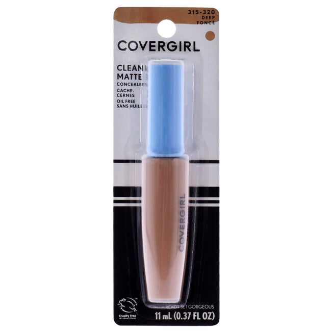 Clean Matte Liquid Concealer - 315-320 Deep Fonce by CoverGirl for Women - 0.37 oz Concealer, NA, hi-res image number null