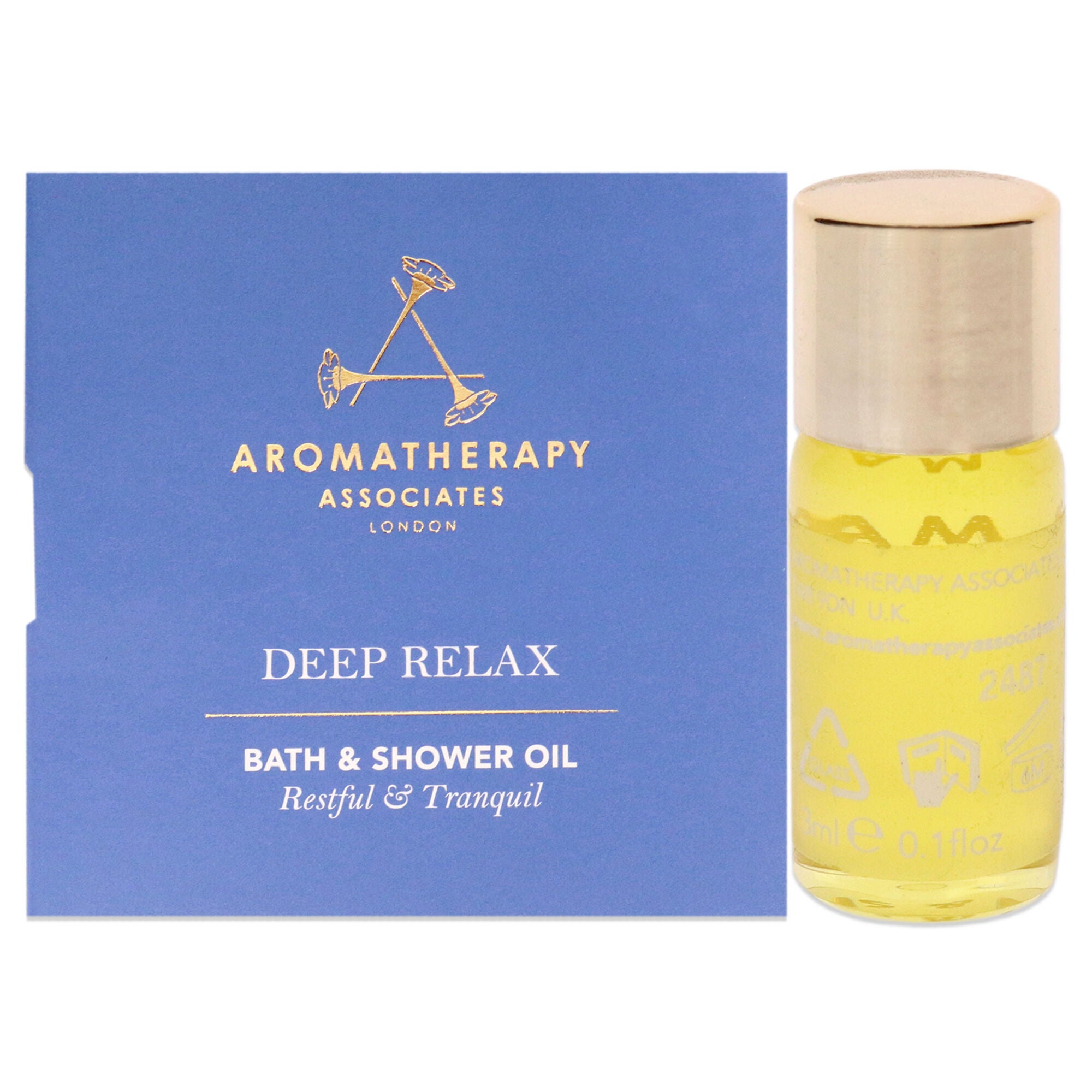 Deep Relax Bath And Shower Oil by Aromatherapy Associates for Unisex - 3 ml Shower Oil, See Description, hi-res image number 0