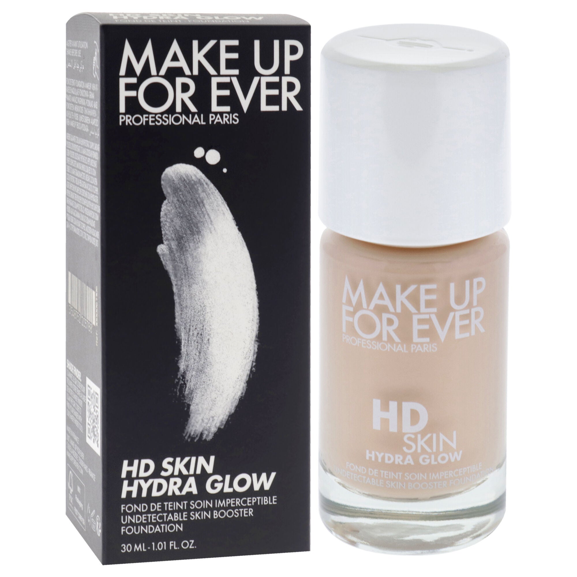 HD Skin Hydra Glow - 1N06 Porcelain by Make Up For Ever for Women - 1.01 oz Foundation, Beige, alternate image number 2