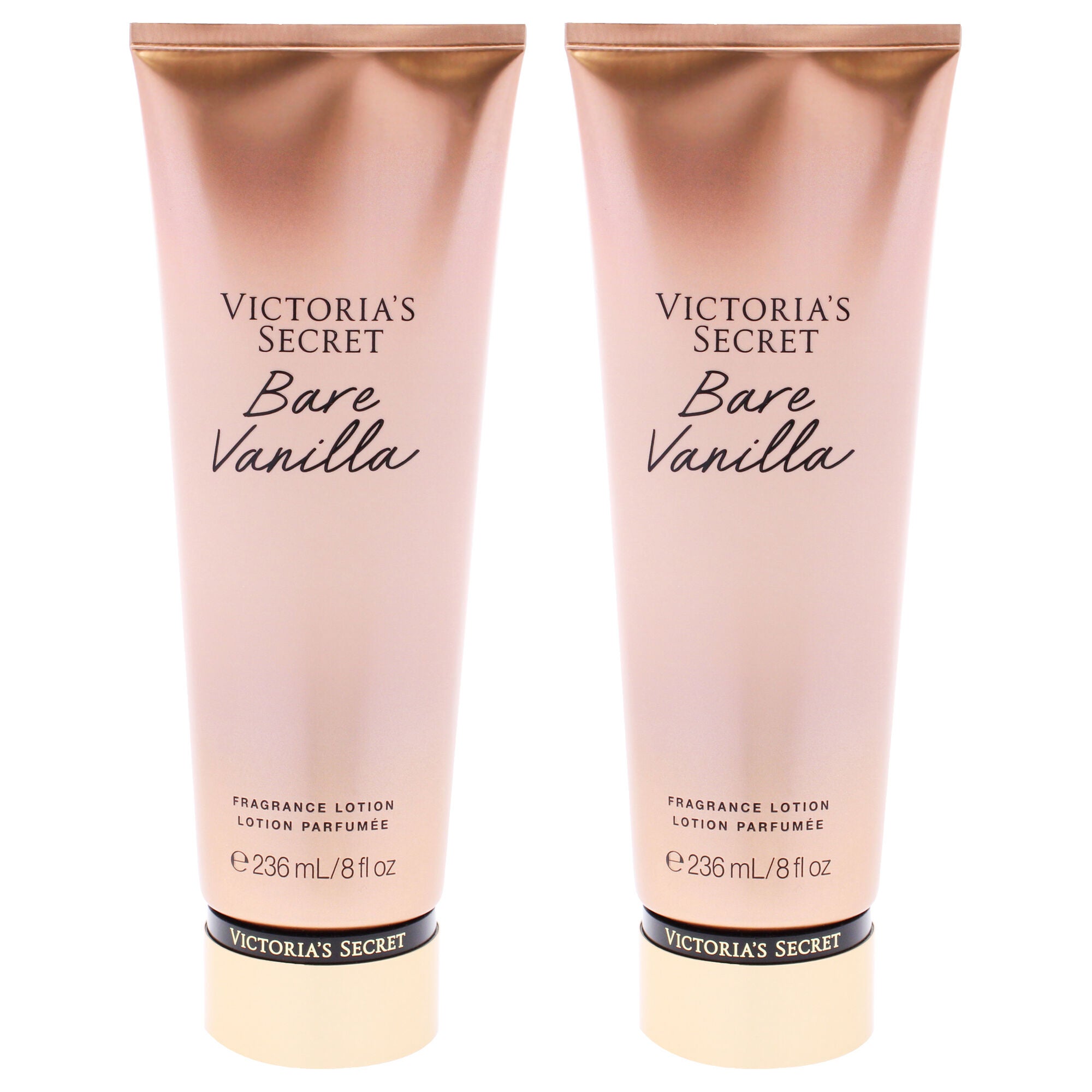 Bare Vanilla Fragrance Lotion by Victorias Secret for Women - 8 oz Body Lotion - Pack of 2, White, hi-res image number 0