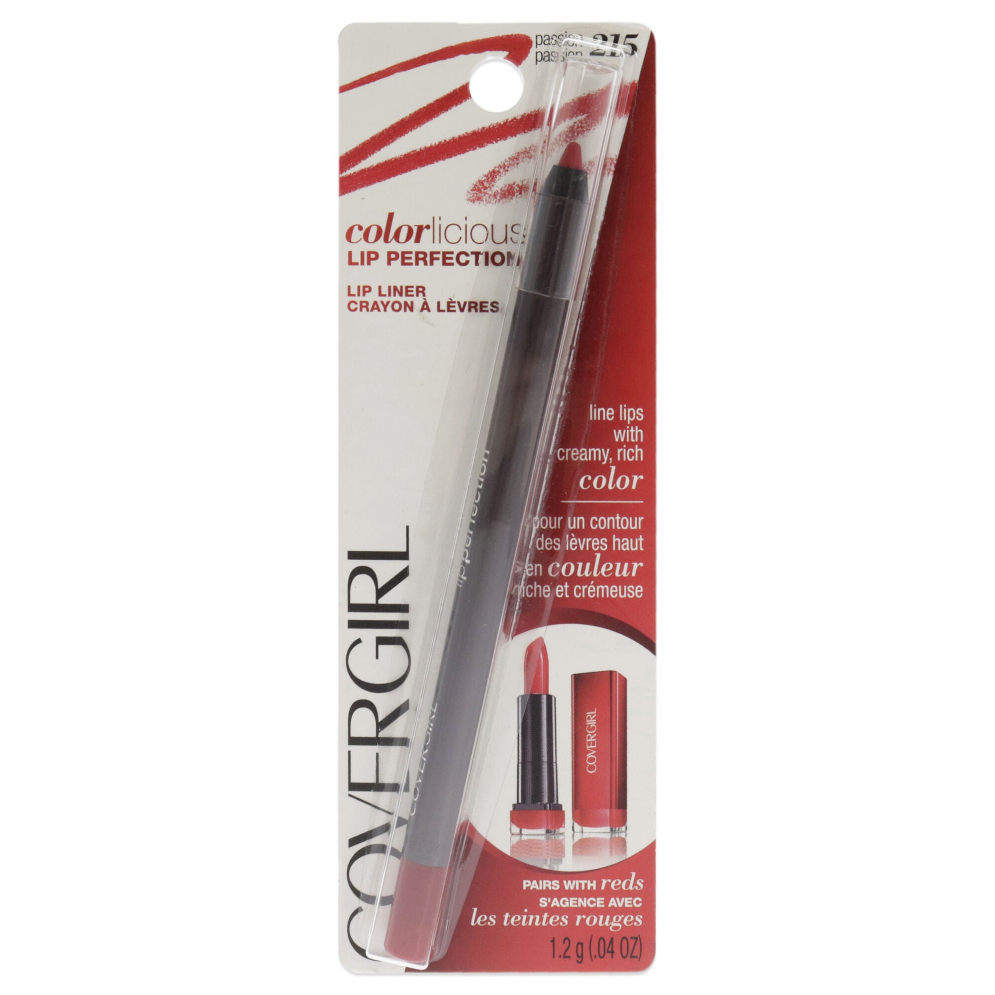 Colorlicious Lip Perfection - Passion by CoverGirl for Women - 0.04 oz Lip Liner, See Description, hi-res image number 0
