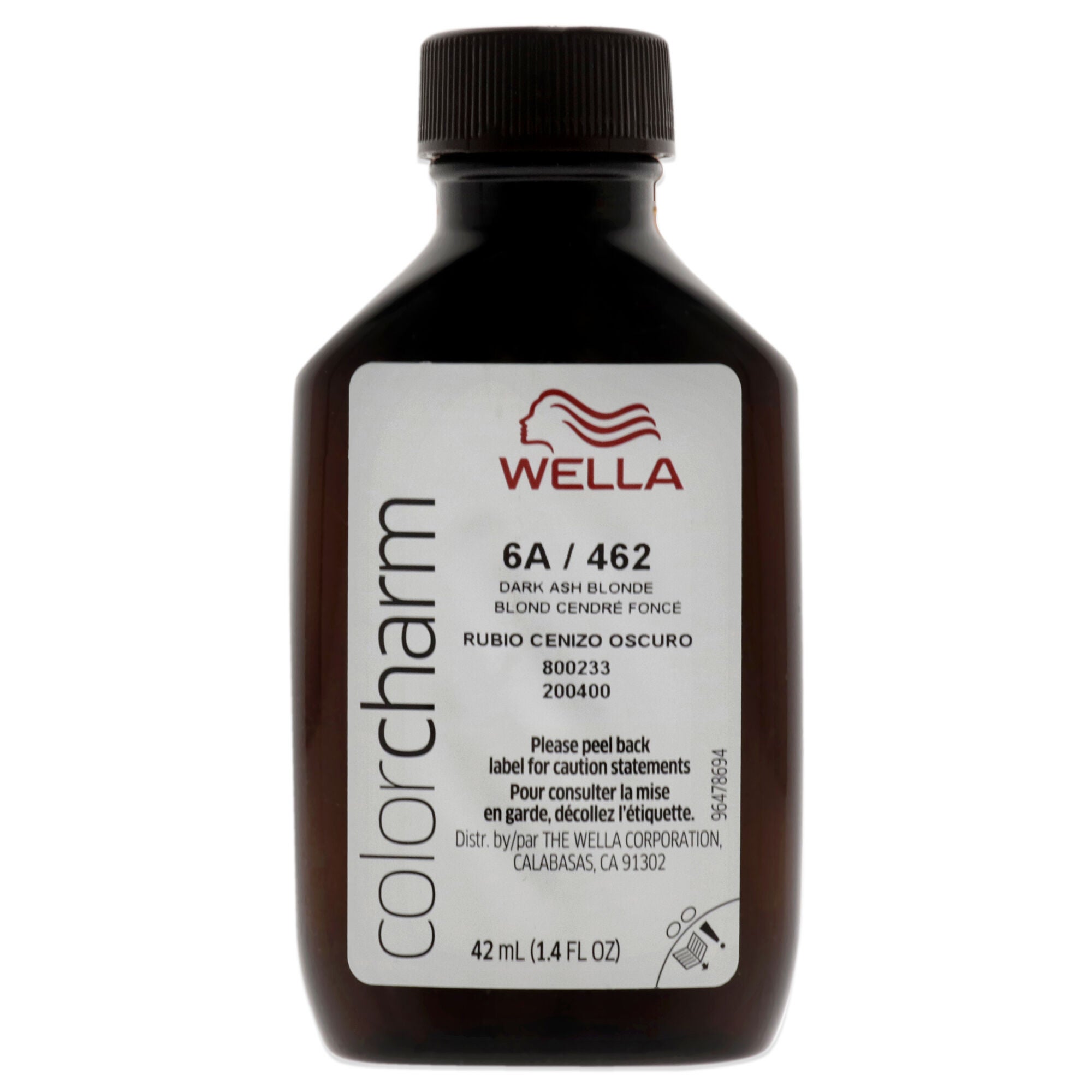Color Charm Permanent Liquid Haircolor - 462 6A Dark Ash Blonde by Wella for Unisex - 1.4 oz Hair Color, See Description, alternate image number 1