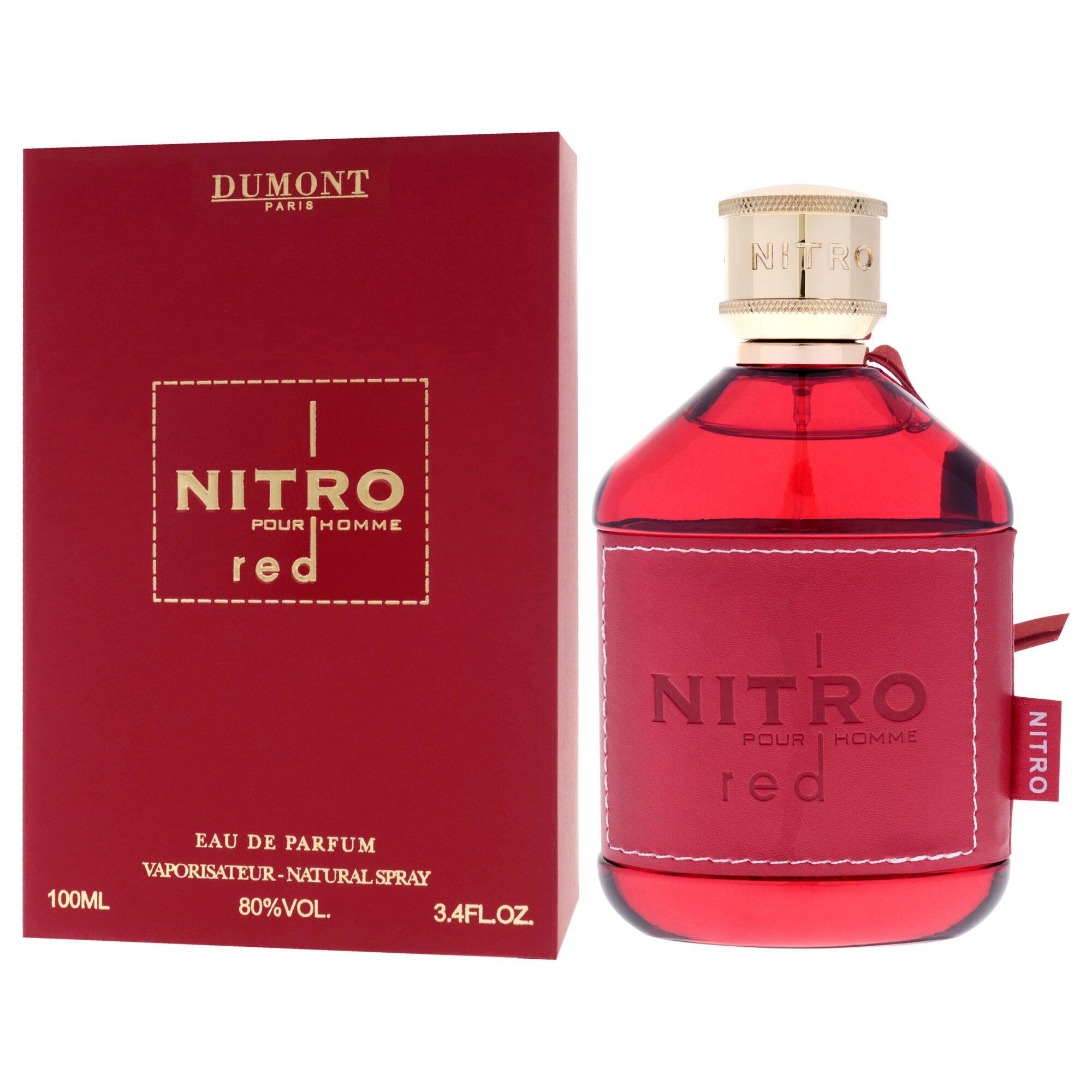 Nitro Red by Dumont for Men - 3.4 oz EDP Spray, Clear, alternate image number 3