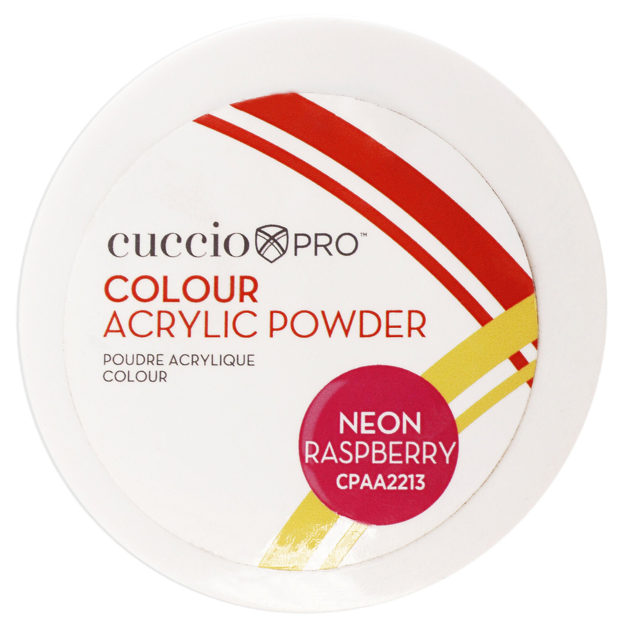 Colour Acrylic Powder - Neon Raspberry by Cuccio Pro for Women - 1.6 oz Acrylic Powder, See Description, hi-res image number 0