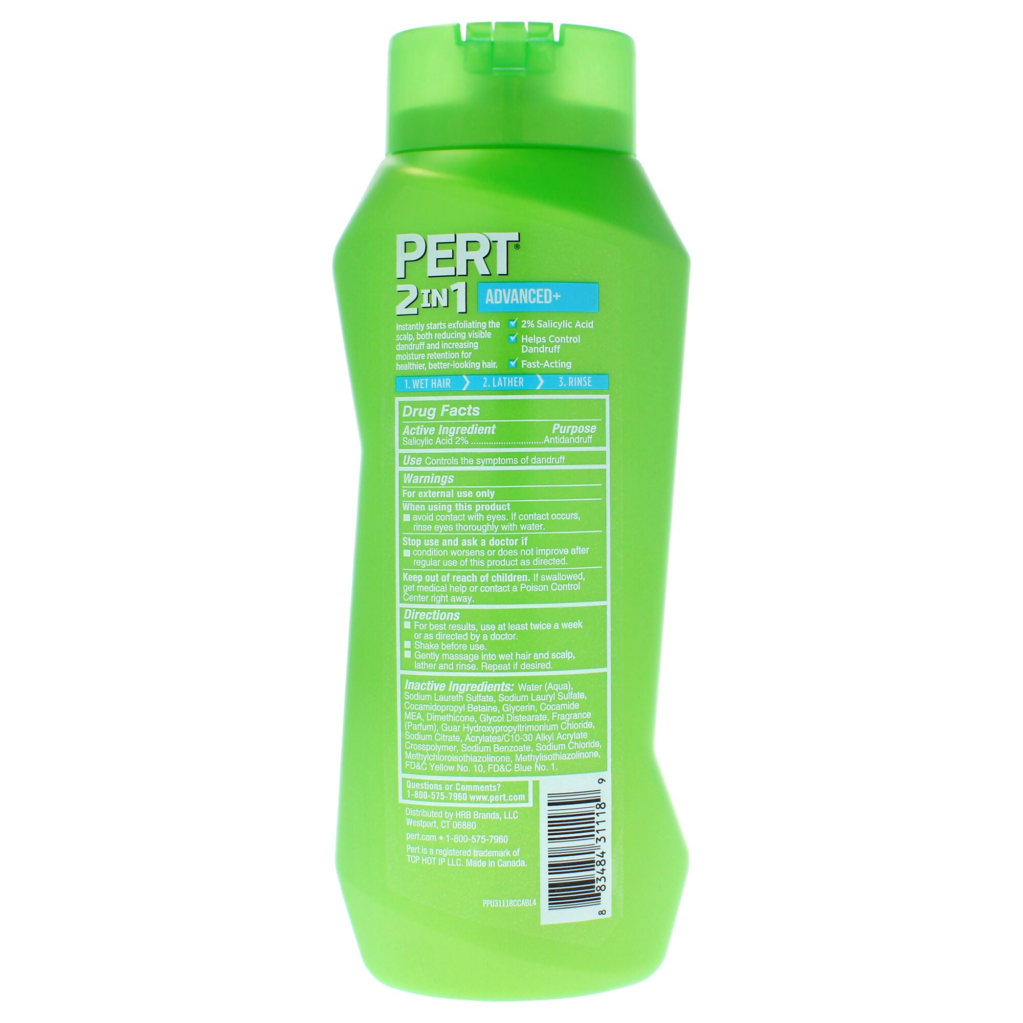 2 In 1 Dandruff Control Shampoo and Conditioner by Pert for Unisex - 25.4 oz Shampoo and Conditioner, See Description, alternate image number 2