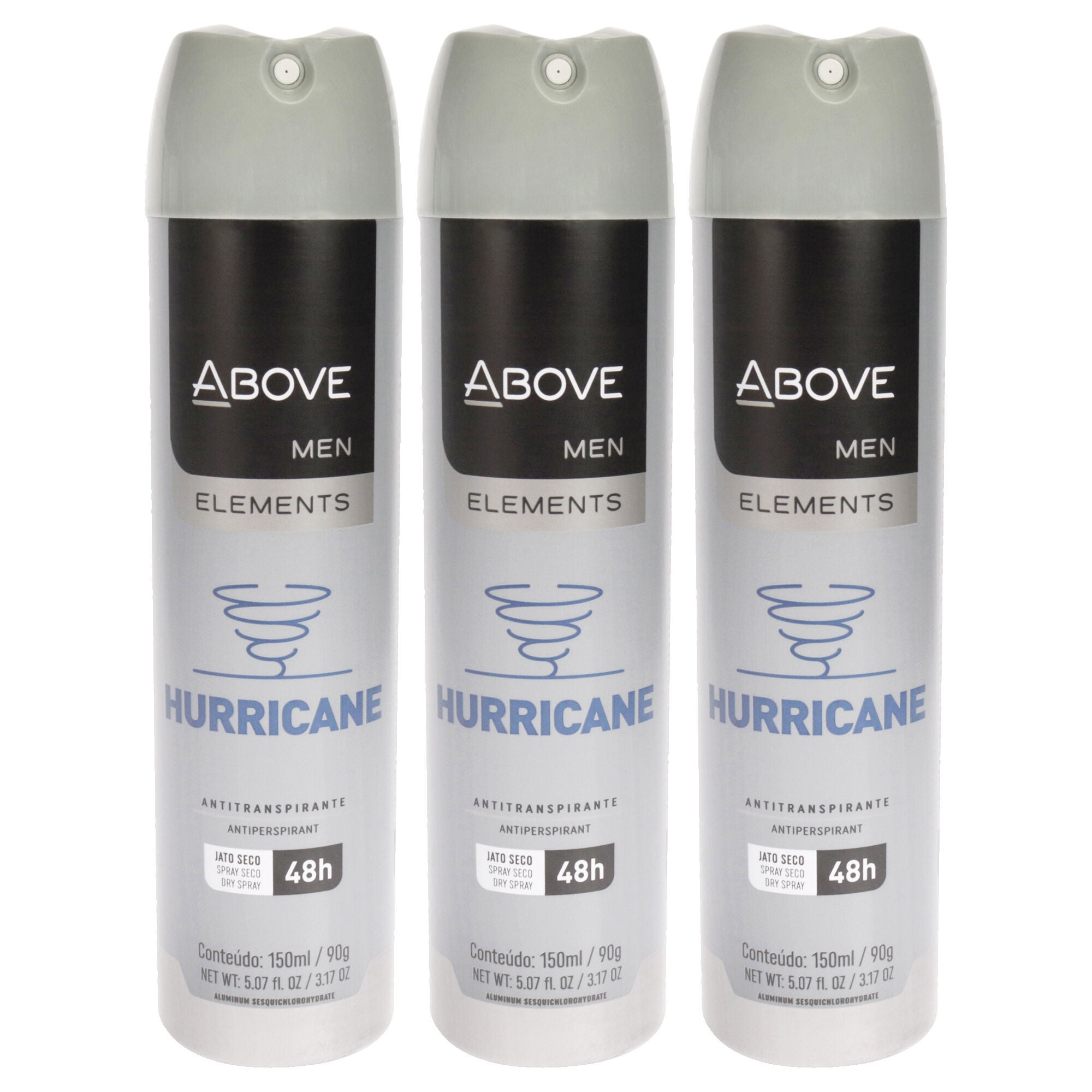 48 Hours Element Antiperspirant Deodorant - Hurricane by Above for Men - 3.17 oz Deodorant Spray - Pack of 3, See Description, hi-res image number 0