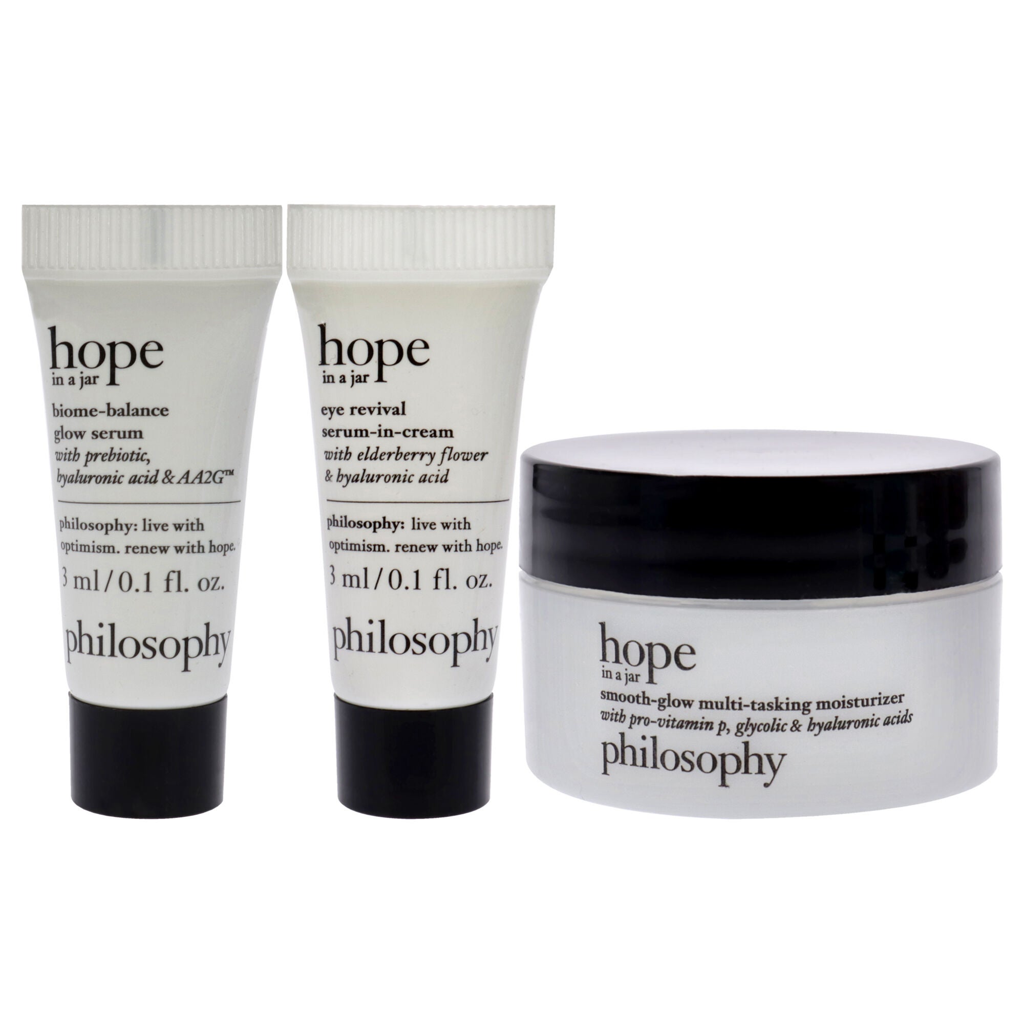 Hope In A Jar Hydrate Smooth and Glow Mini Set by Philosophy for Unisex - 3 Pc Gift Set, , alternate image number 6