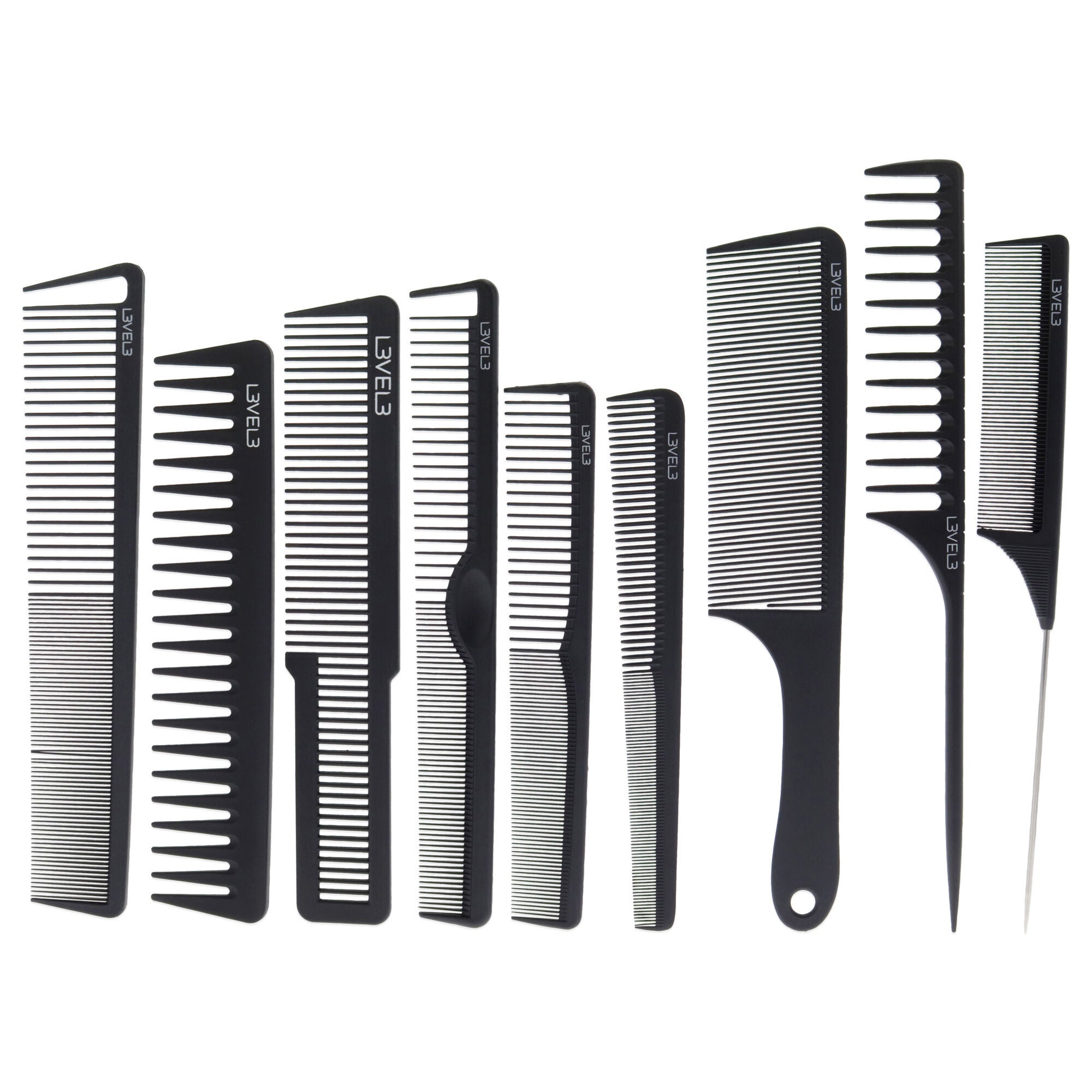 Comb Set by L3VEL3 for Unisex - 9 Pc Comb, See Description, alternate image number 1