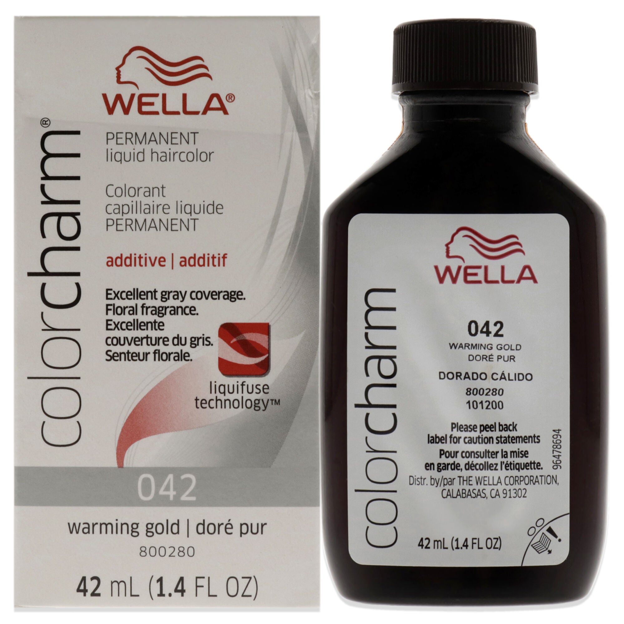 Color Charm Permanent Liquid Hair Color - 42 Gold by Wella for Unisex - 1.42 oz Hair Color, See Description, hi-res image number 0