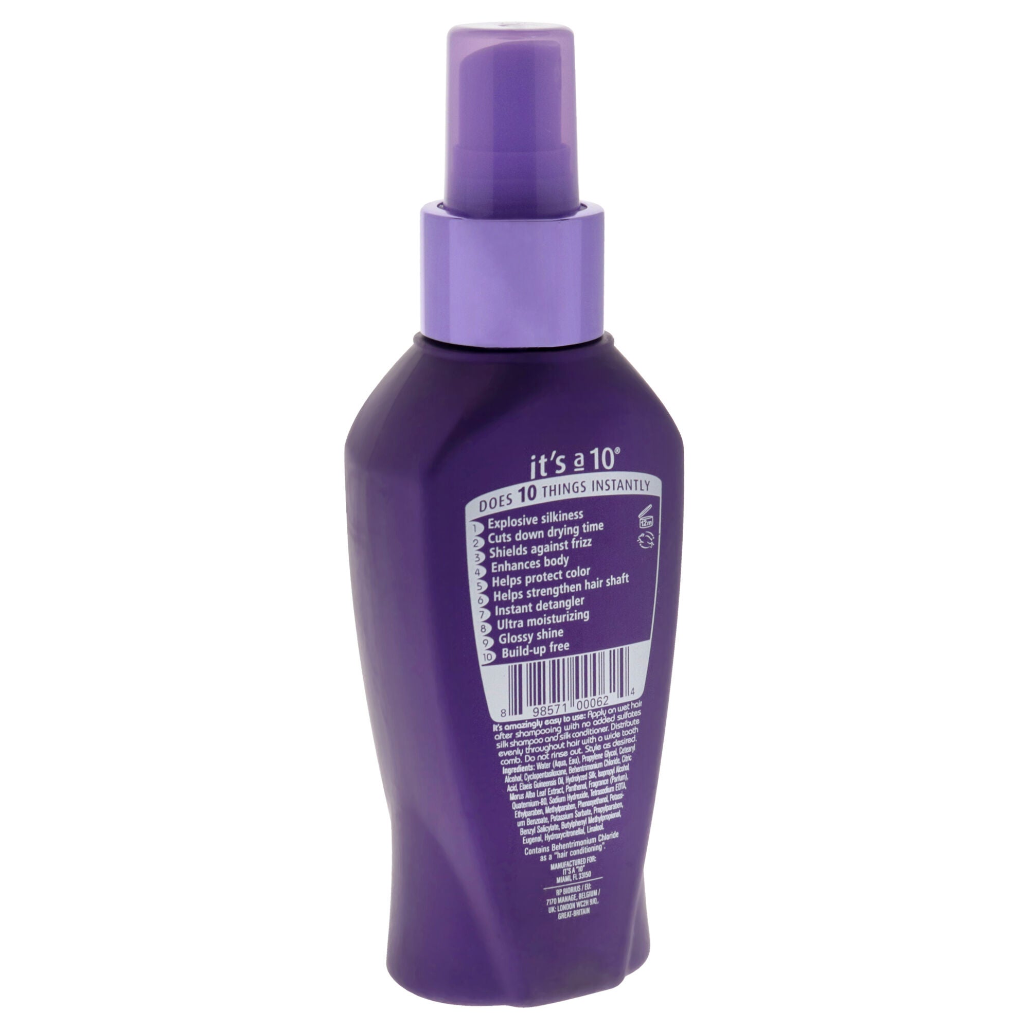 Silk Express Miracle Silk Leave-In by Its A 10 for Unisex - 4 oz Conditioner, See Description, alternate image number 2