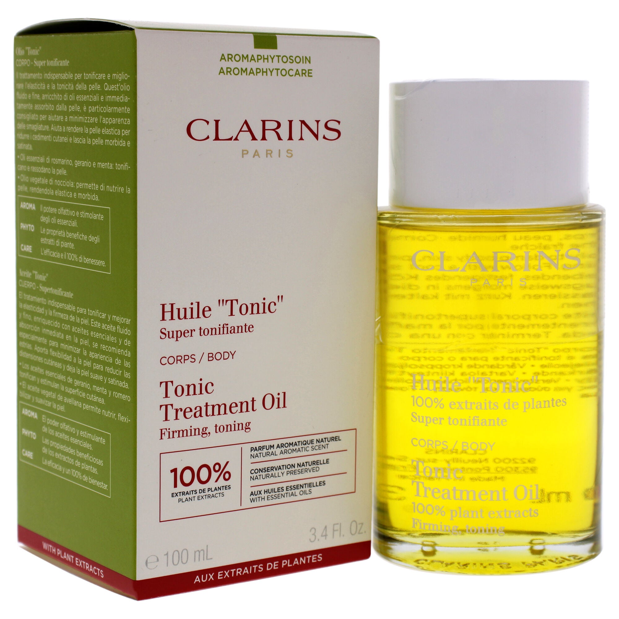 Body Treatment Oil Tonic by Clarins for Unisex - 3.4 oz Treatment, , alternate image number 3