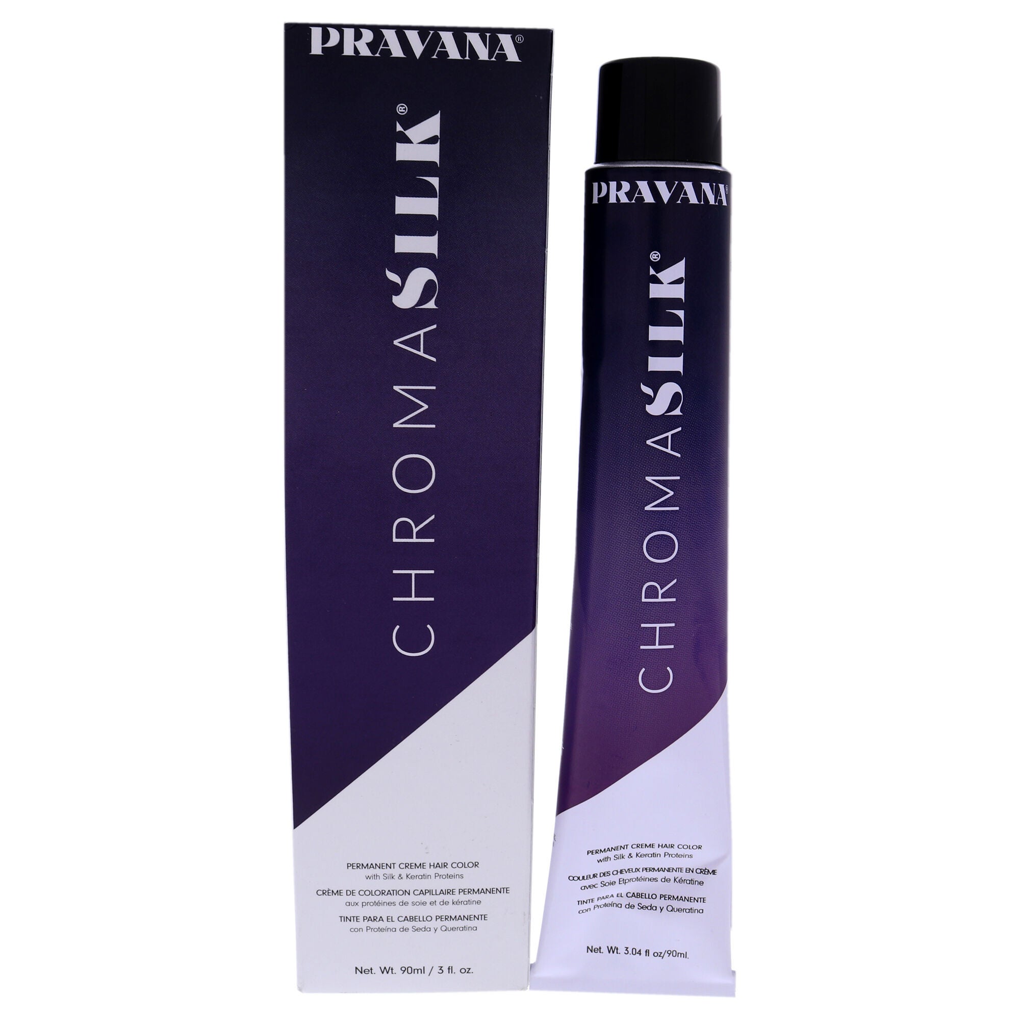 ChromaSilk Creme Hair Color - 6.1 Dark Ash Blonde by Pravana for Unisex - 3 oz Hair Color, See Description, hi-res image number 0