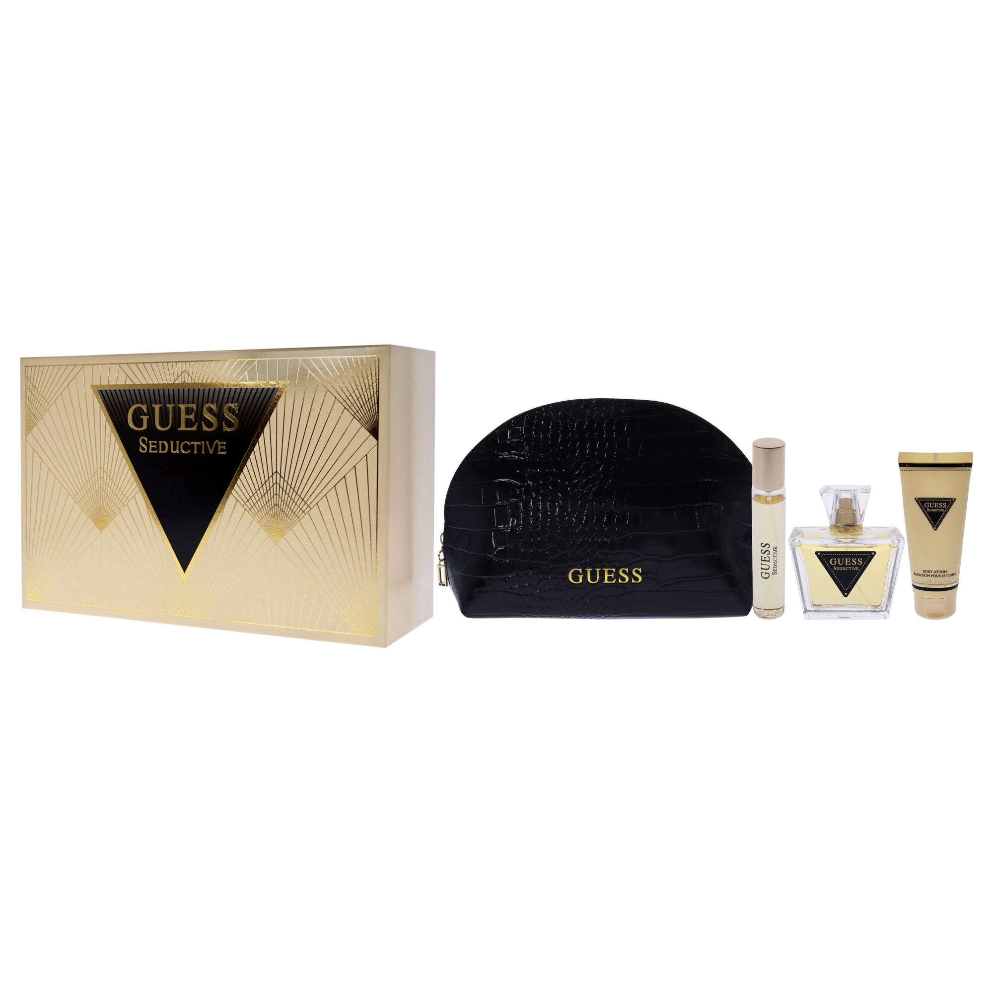 Guess Seductive by Guess for Women - 4 Pc Gift Set 2.5oz EDT Spray, 0.5oz EDT Spray, 3.4oz Body Lotion, Pouch, , alternate image number 8
