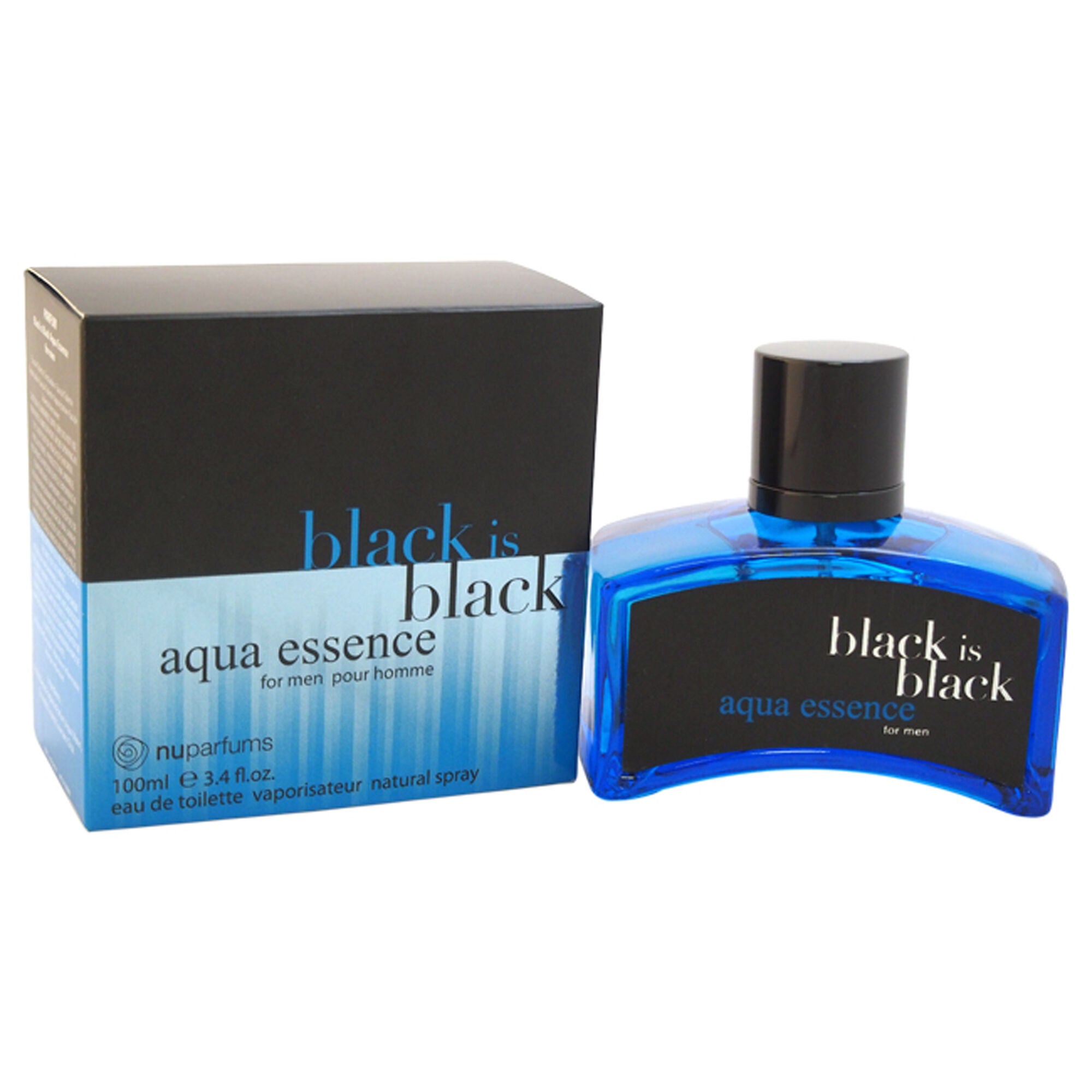 Black is Black Aqua Essence by Nuparfums for Men - 3.4 oz EDT Spray, See Description, hi-res image number 0
