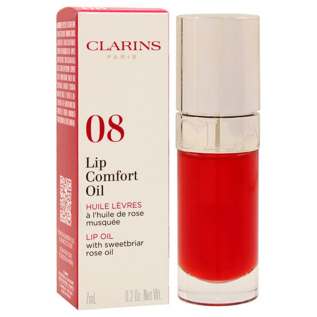 Lip Comfort Oil - 08 Strawberry by Clarins for Women - 0.2 oz Lip Oil, NA, alternate image number null