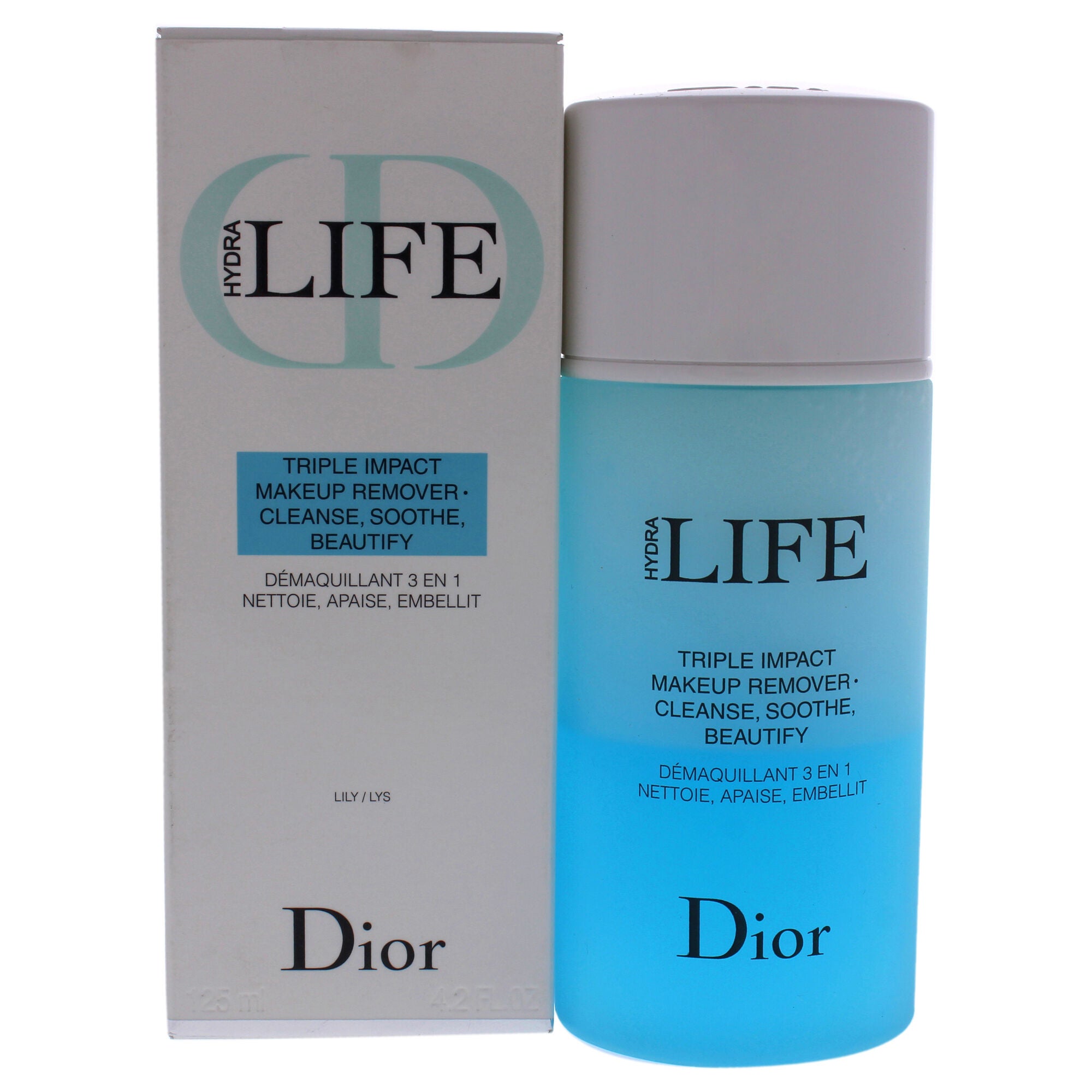 Hydra Life Triple Impact Makeup Remover by Christian Dior for Women - 4.2 oz Makeup Remover, See Description, hi-res image number 0