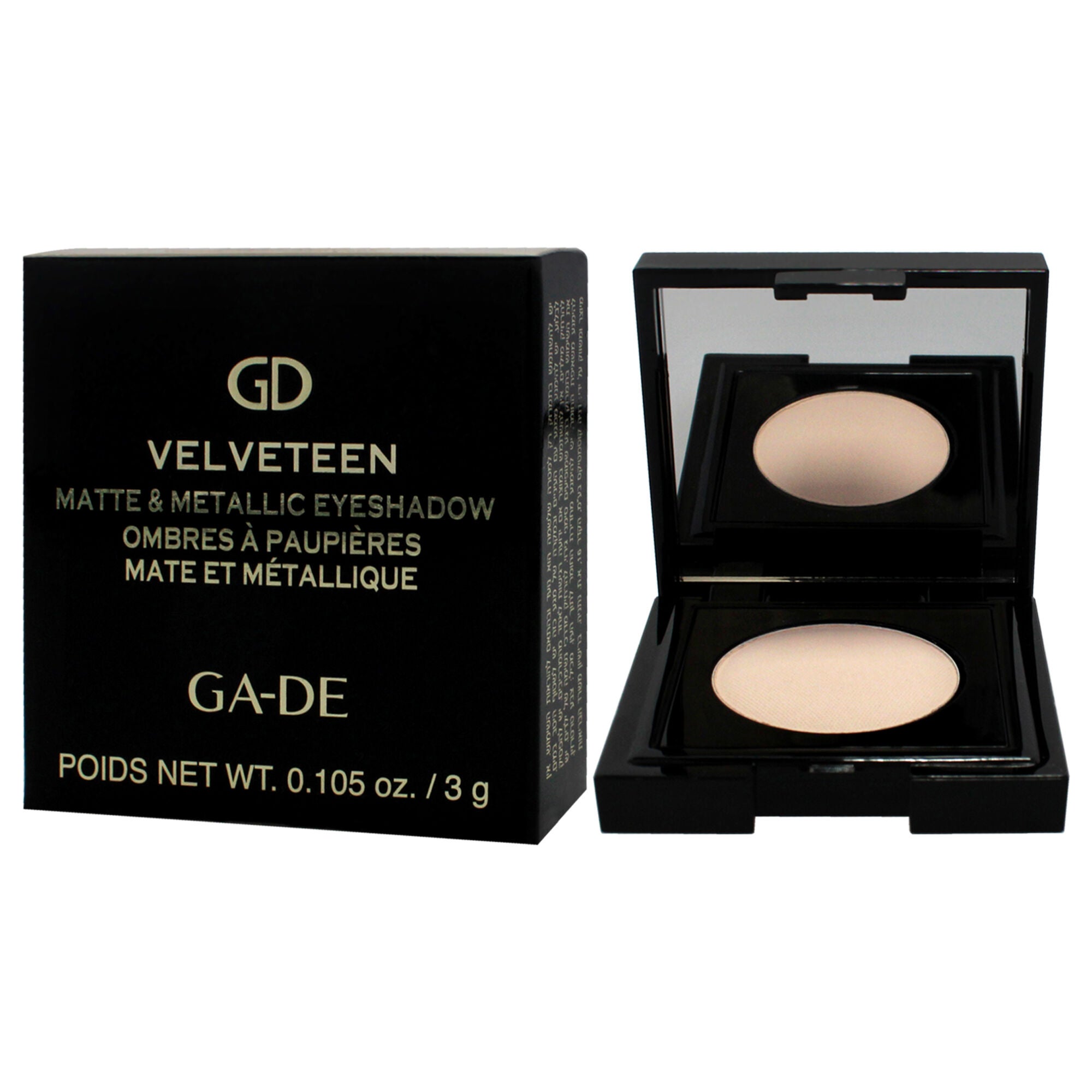 Velveteen Matte and Metallic Eyeshadow - 235 Fresh Nude by GA-DE for Women - 0.105 oz Eye Shadow, See Description, alternate image number 3