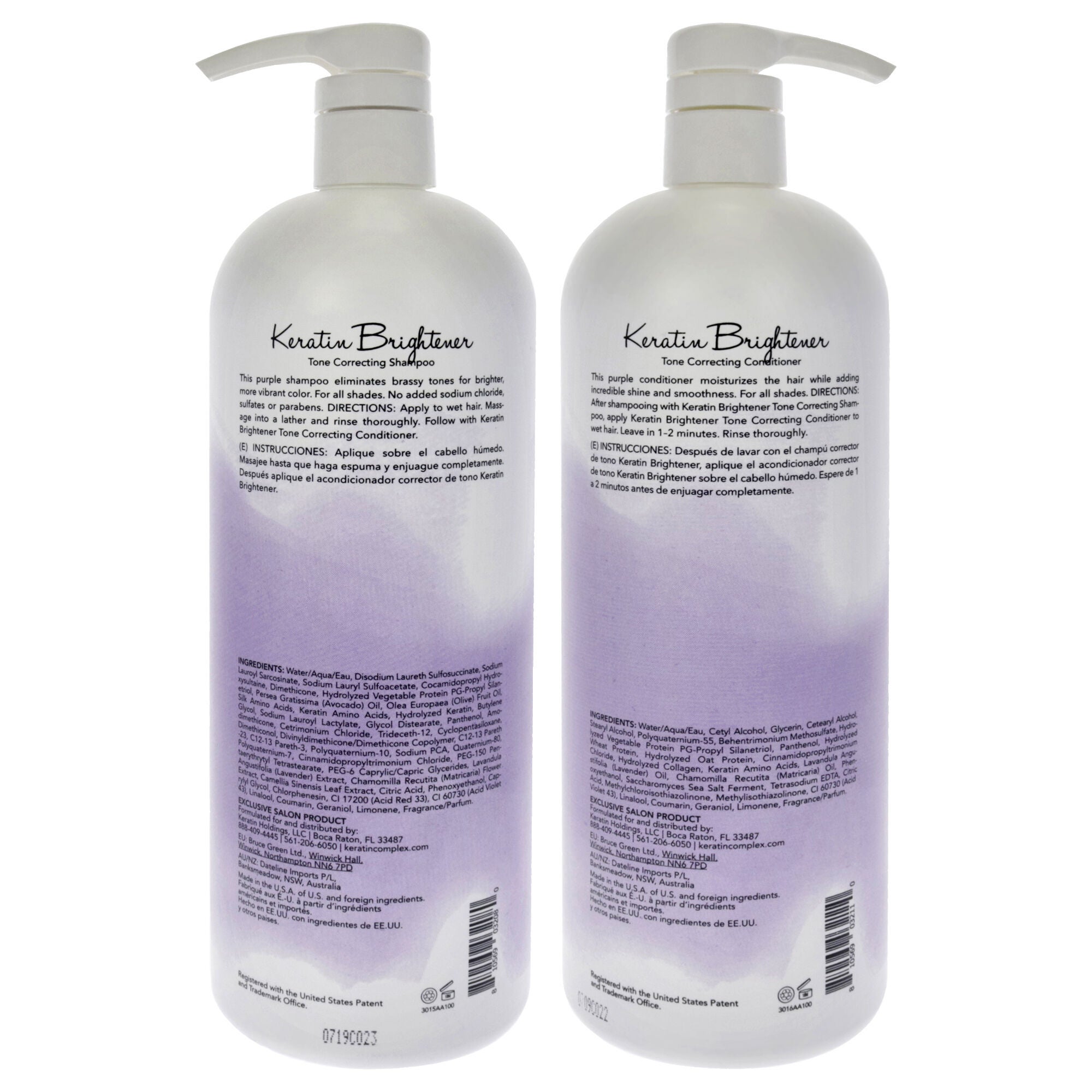 Keratin Brightener Kit by Keratin Perfect for Unisex - 2 Pc Kit 32oz Shampoo, 32oz Conditioner, See Description, alternate image number 1