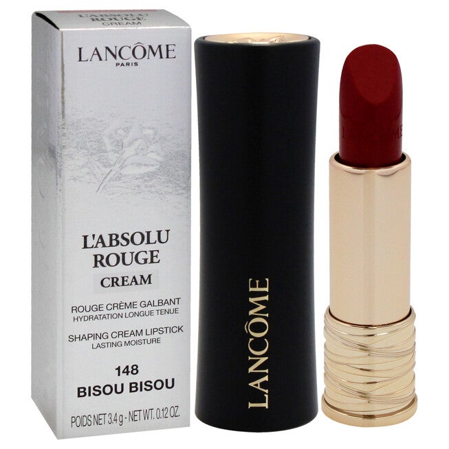LAbsolu Rouge Cream Lipstick - 148 Bisou by Lancome for Women - 0.12 oz Lipstick, , alternate image number null