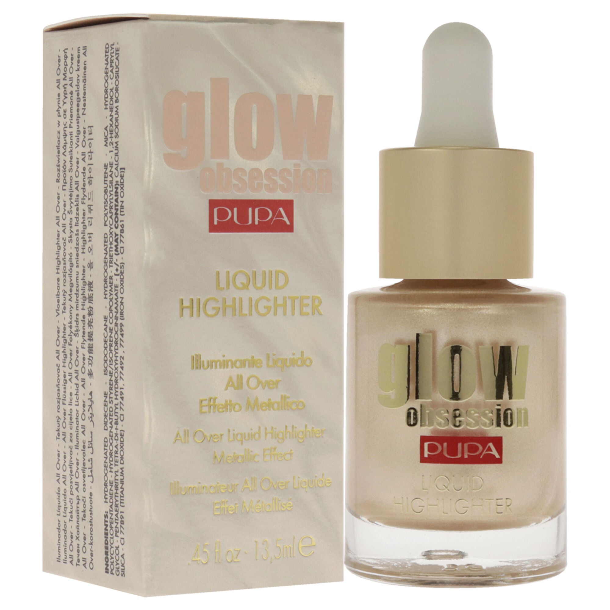 Glow Obession Liquid Highlighter - 002 Moon Light by Pupa Milano for Women - 0.45 oz Highlighter, , alternate image number 6