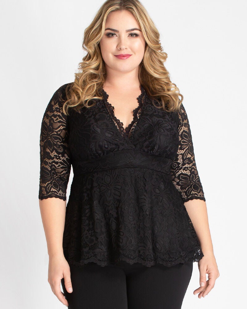 Linden Lace Top, Onyx, hi-res image number 0