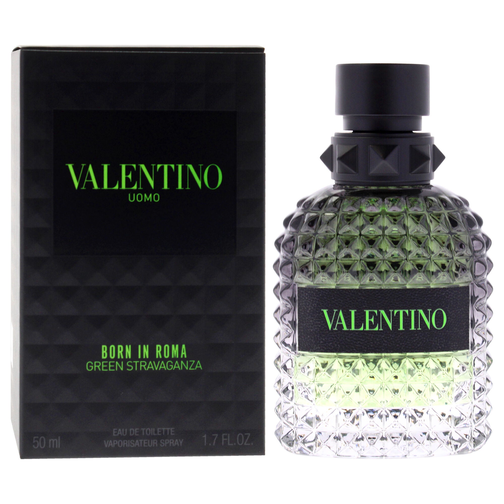 Valentino Uomo Born In Roma Green Stravaganza by Valentino for Men - 1.7 oz EDT Spray, See Description, alternate image number 1