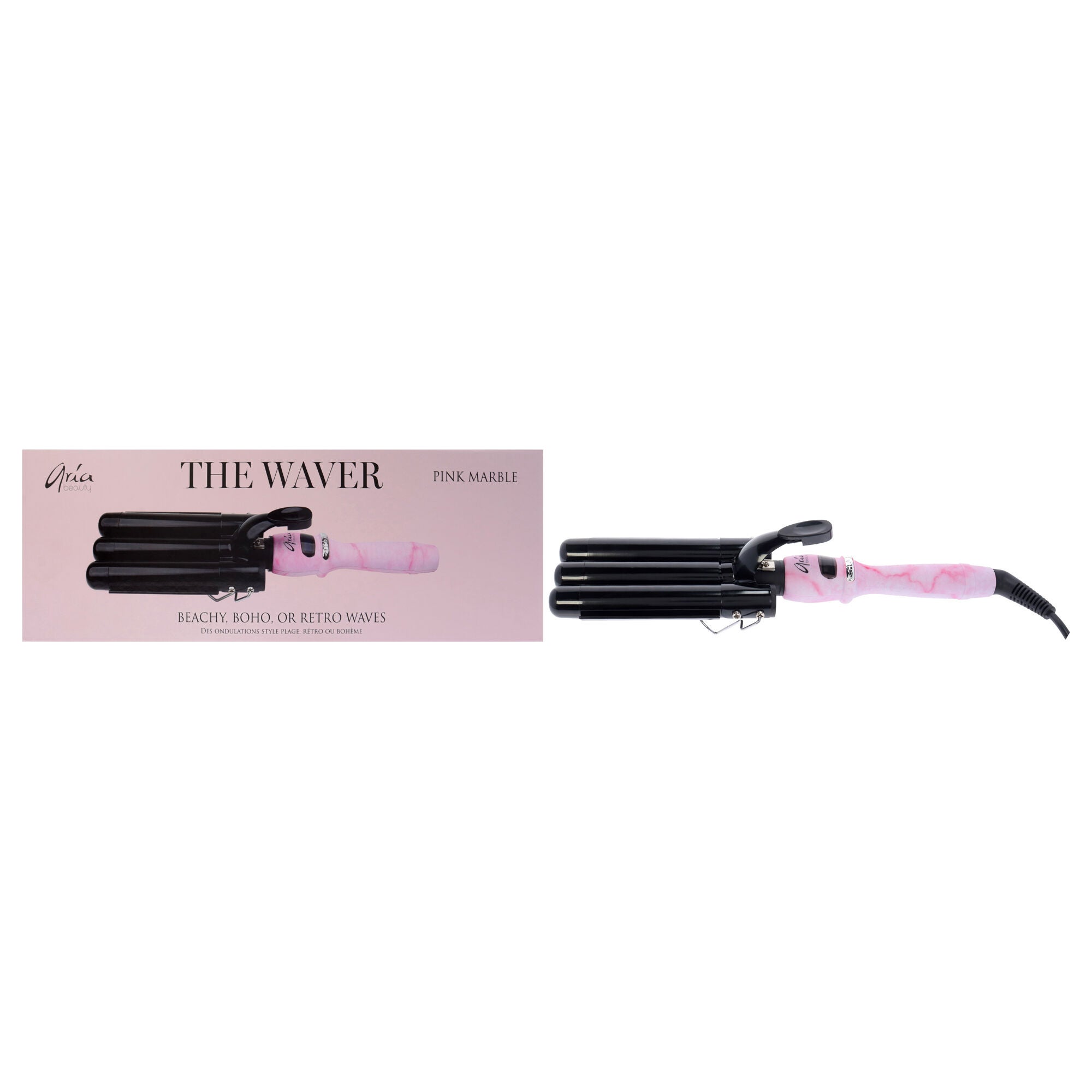 The Waver - Pink Marble by Aria Beauty for Women - 25 mm Waver, See Description, hi-res image number 0