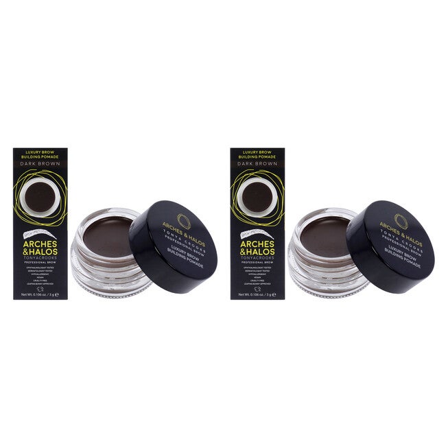 Luxury Brow Buiding Pomade - Dark Brown by Arches and Halos for Women - 0.106 oz Pomade - Pack of 2, See Description, hi-res image number 0