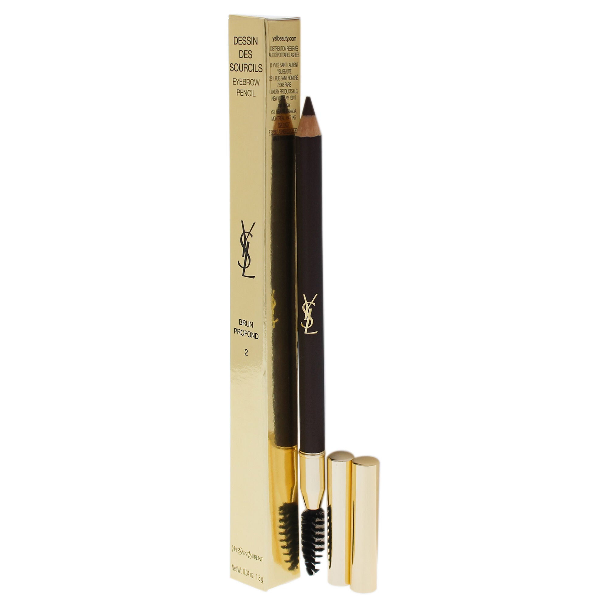 Dessin Des Sourcils Eyebrow Pencil - 2 Dark brown by Yves Saint Laurent for Women - 0.04 oz Eyebrow Pencil, See Description, alternate image number 2
