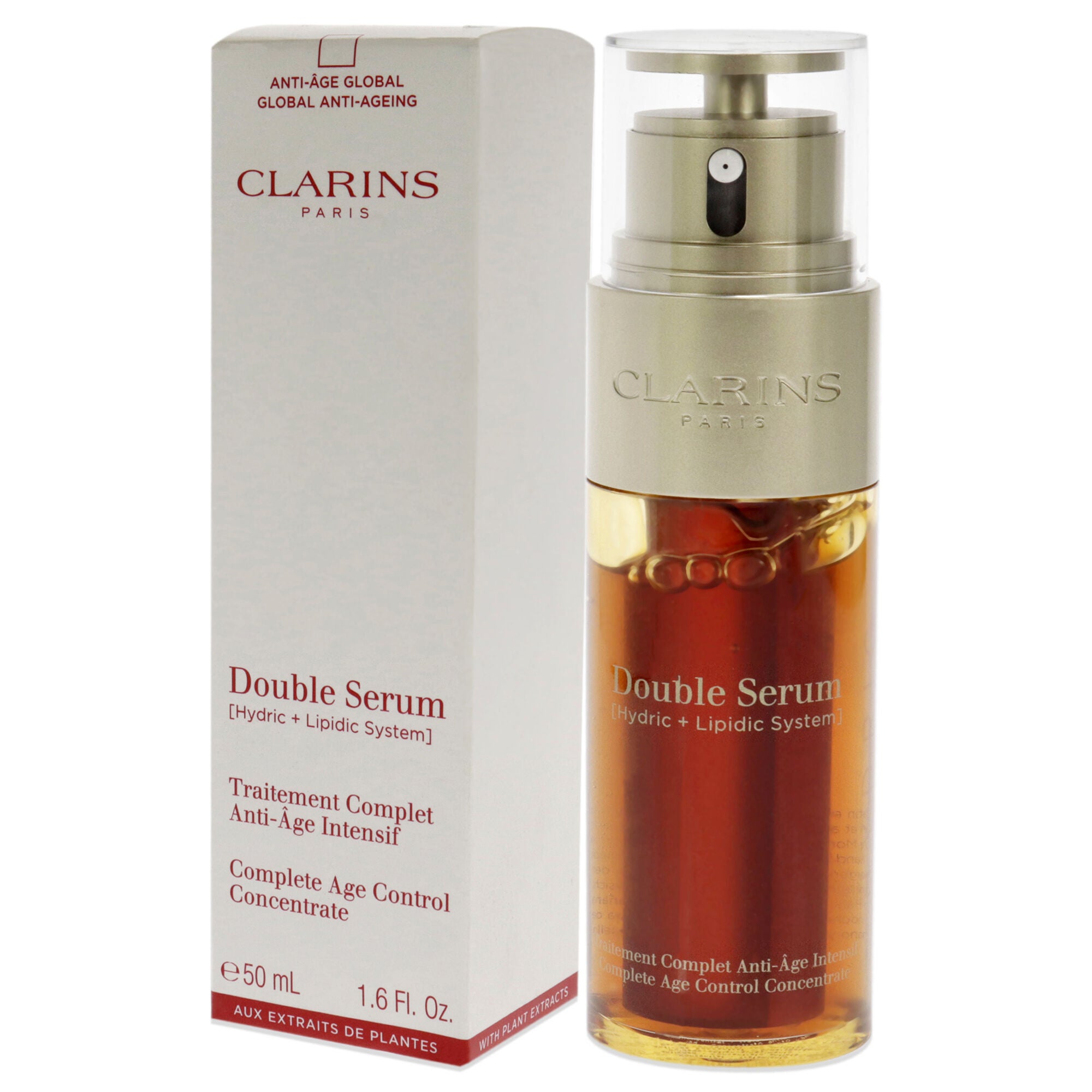 Double Serum Complete Age Control Concentrate by Clarins for Unisex - 1.6 oz Serum, , alternate image number 7