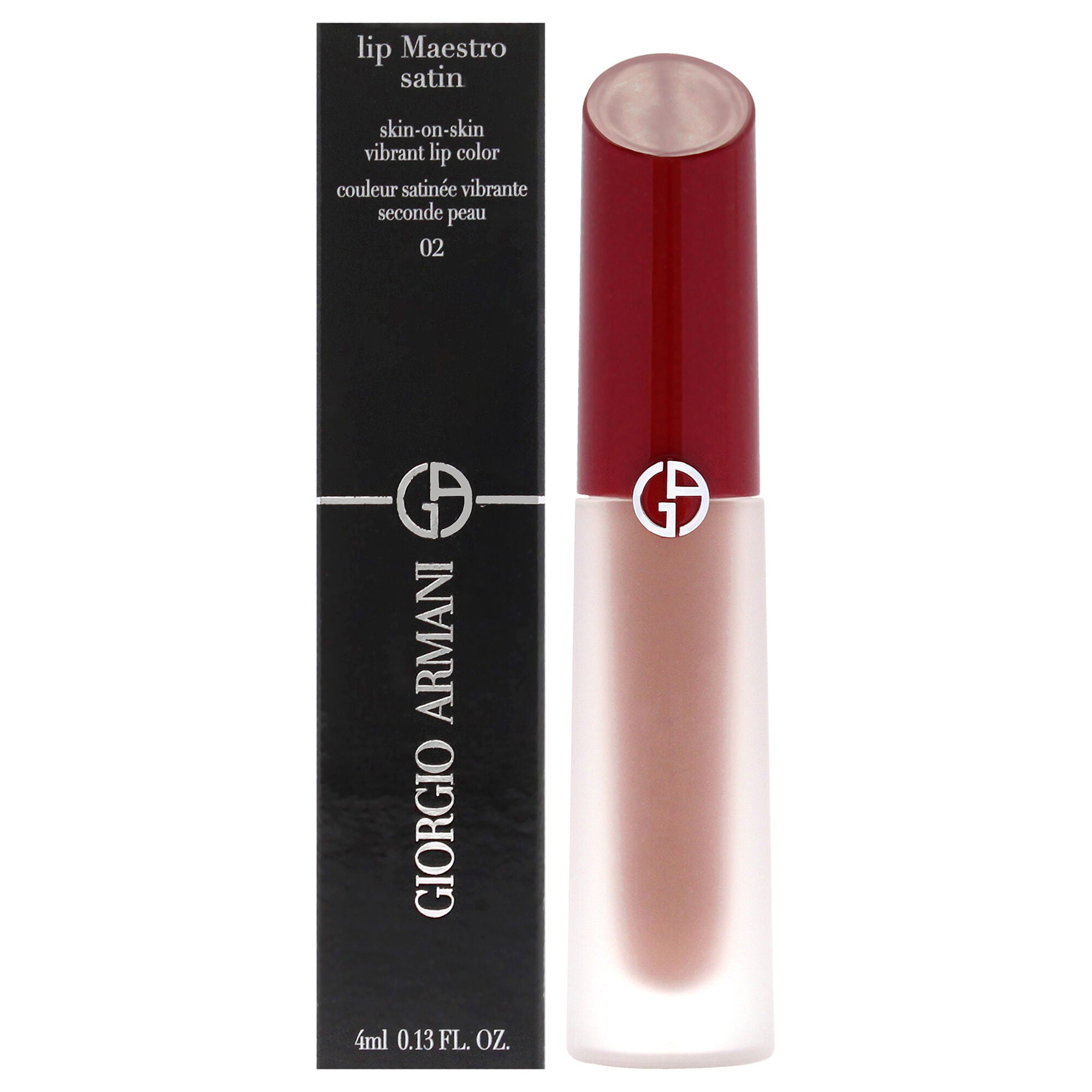 Lip Maestro Satin Lipstick - 02 Weekend Getaway by Giorgio Armani for Women - 0.13 oz Lipstick, See Description, hi-res image number 0