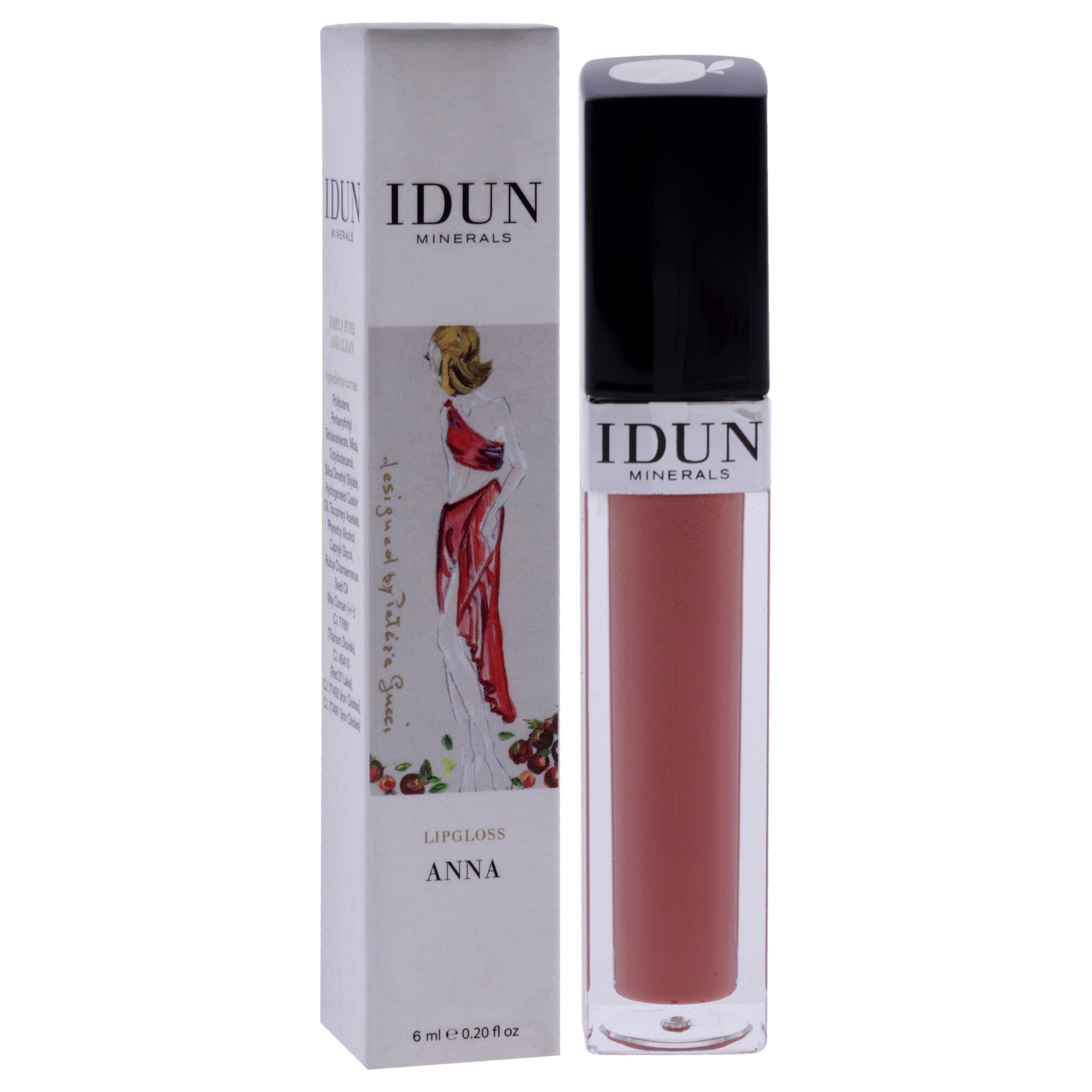 Lipgloss - 013 Anna by Idun Minerals for Women - 0.2 oz Lip Gloss, See Description, alternate image number 1
