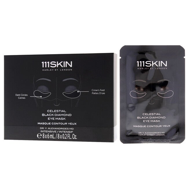 Celestial Black Diamond Eye Mask by 111Skin for Unisex - 8 Pc Mask, NA, alternate image number null