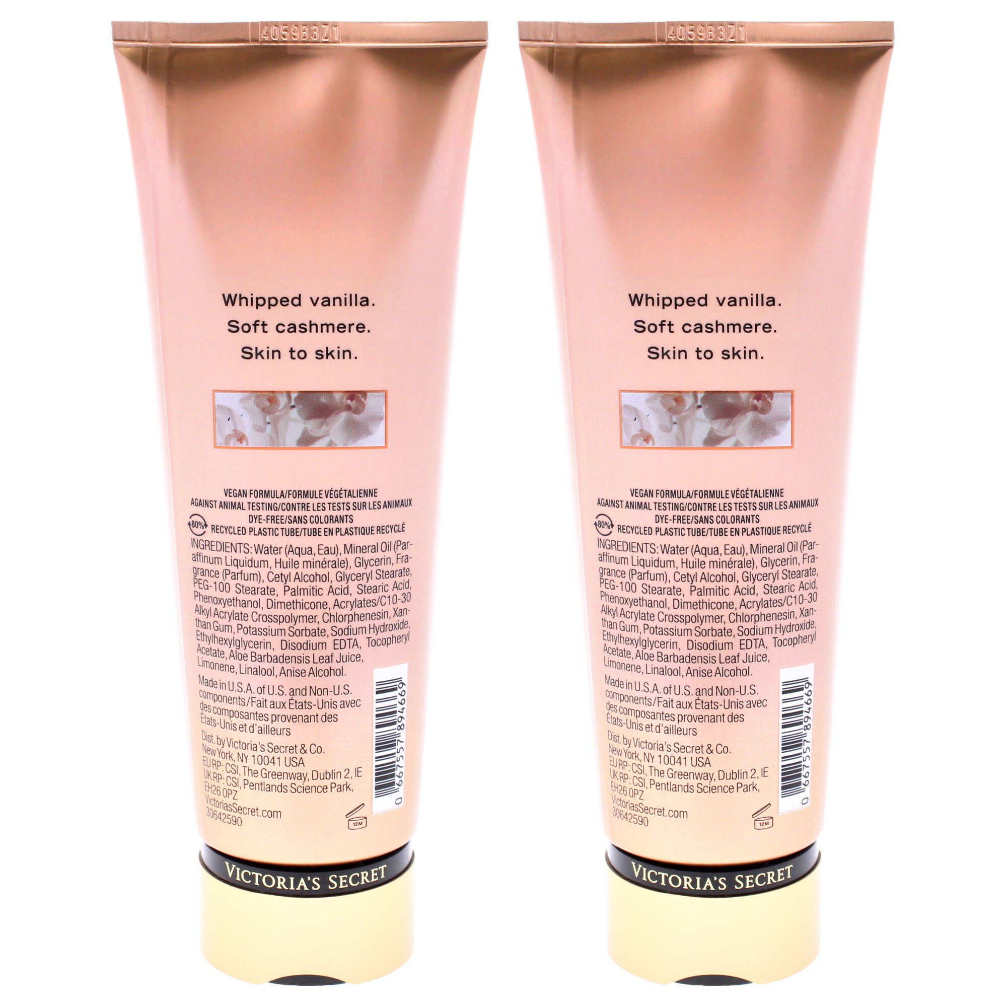 Bare Vanilla Fragrance Lotion by Victorias Secret for Women - 8 oz Body Lotion - Pack of 2, White, alternate image number 1