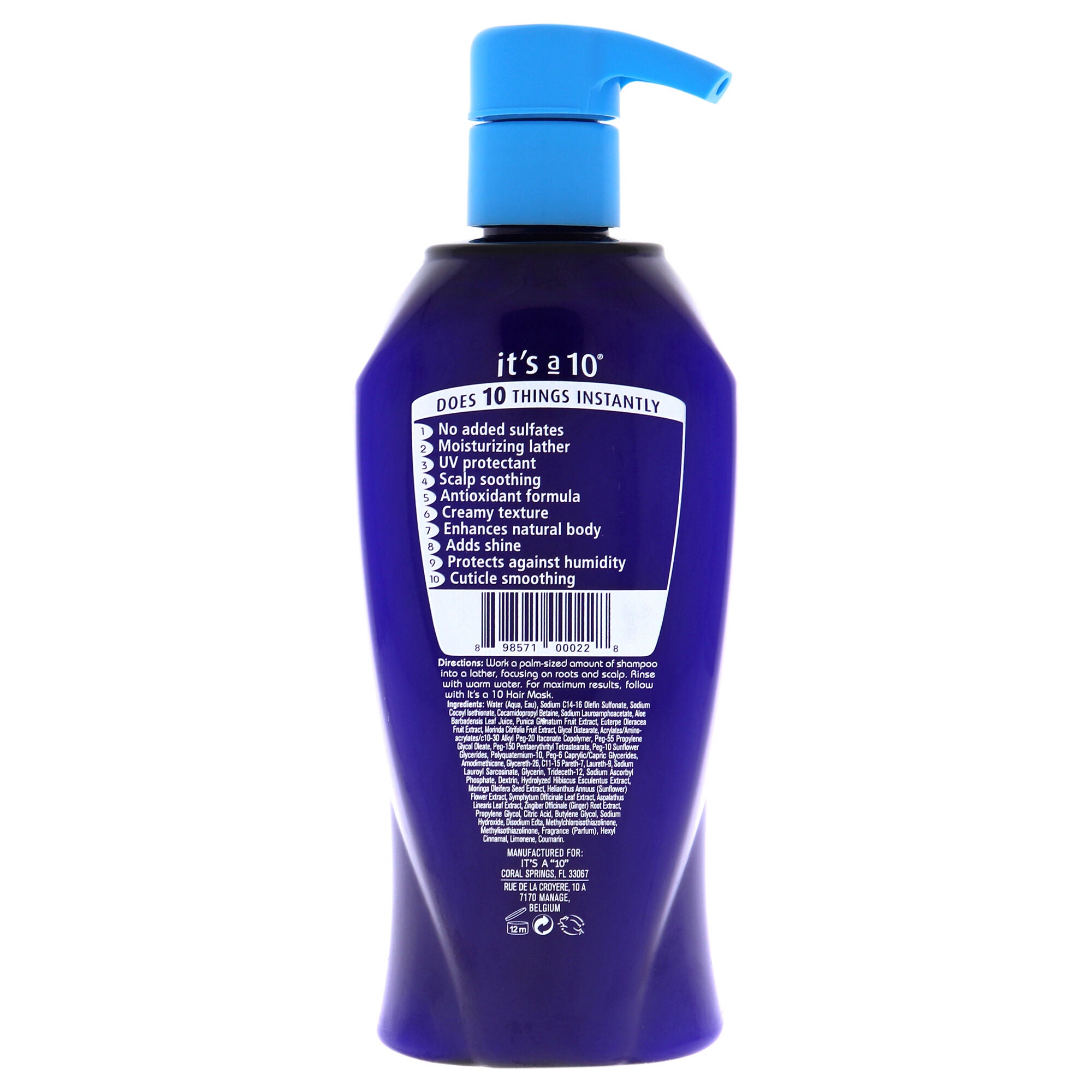 Miracle Moisture Shampoo by Its A 10 for Unisex - 10 oz Shampoo, , alternate image number 4