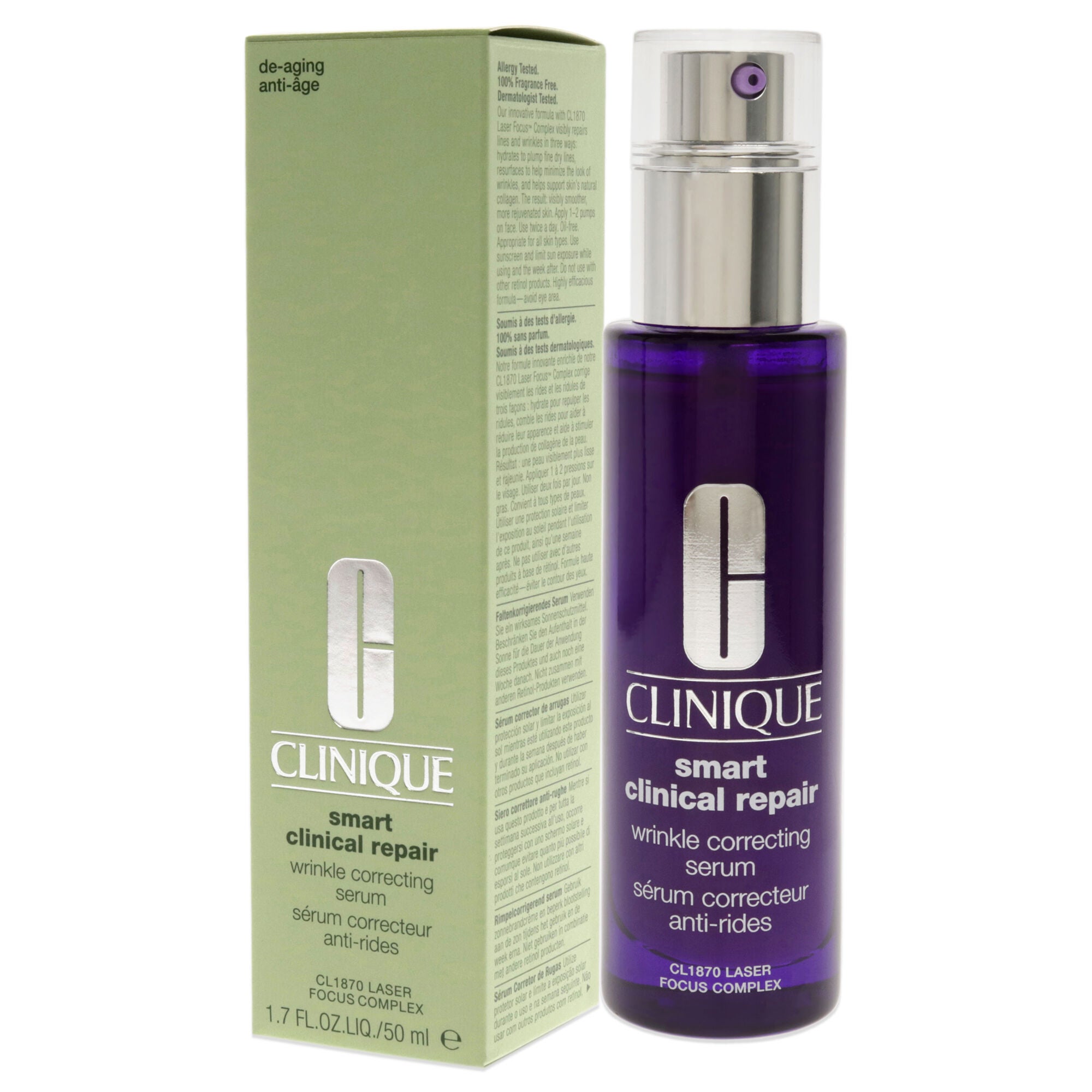 Smart Clinical Repair Wrinkle Correcting Serum by Clinique for Unisex - 1.7 oz Serum, , alternate image number 7