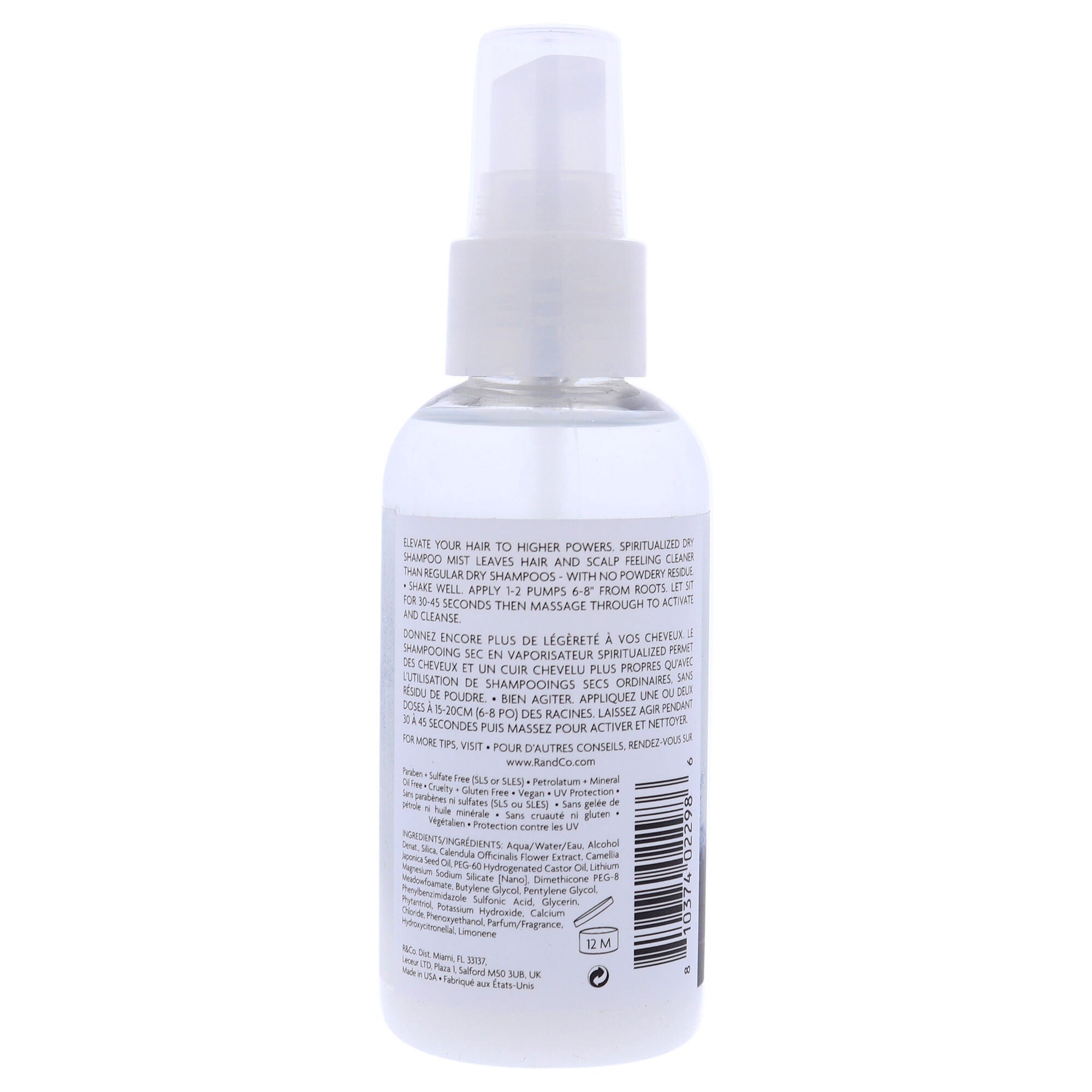 Spiritualize Dry Shampoo Mist by R+Co for Unisex - 4.2 oz Dry Shampoo, See Description, alternate image number 1