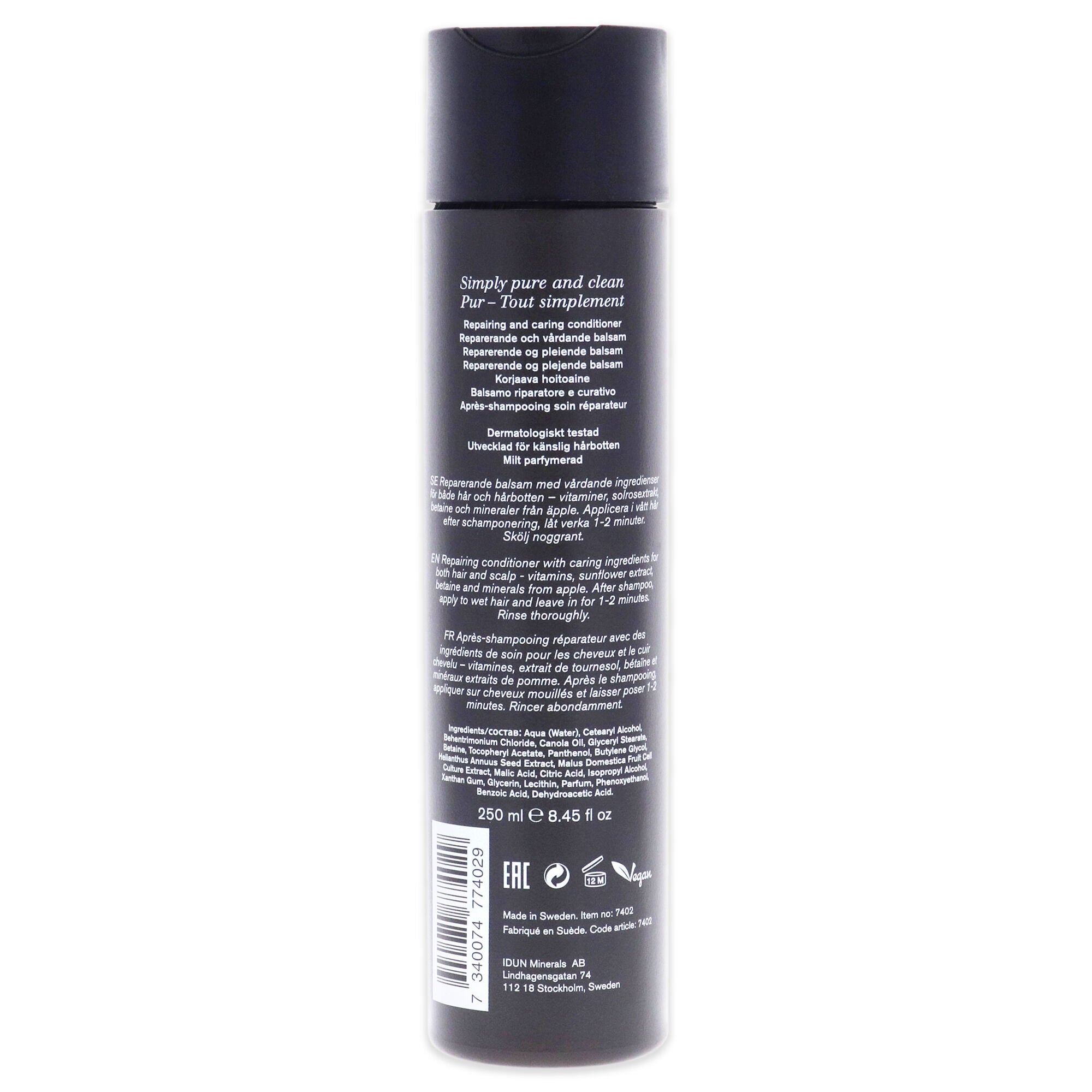 Repair and Care Conditioner by Idun Minerals for Unisex - 8.45 oz Conditioner, See Description, alternate image number 2