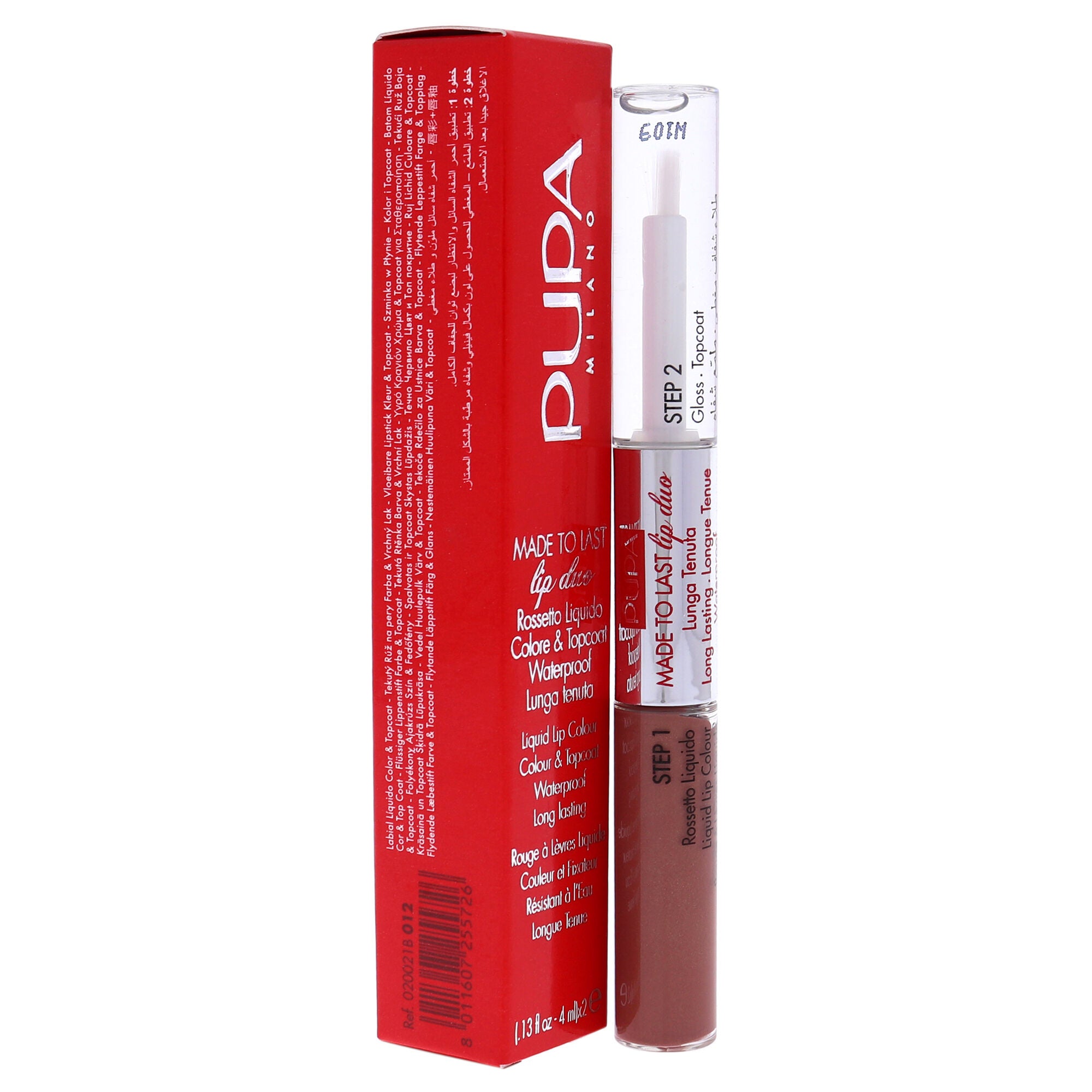 Made To Last Lip Duo - 012 Natural Nude by Pupa Milano for Women - 0.13 oz Lipstick, See Description, alternate image number 1