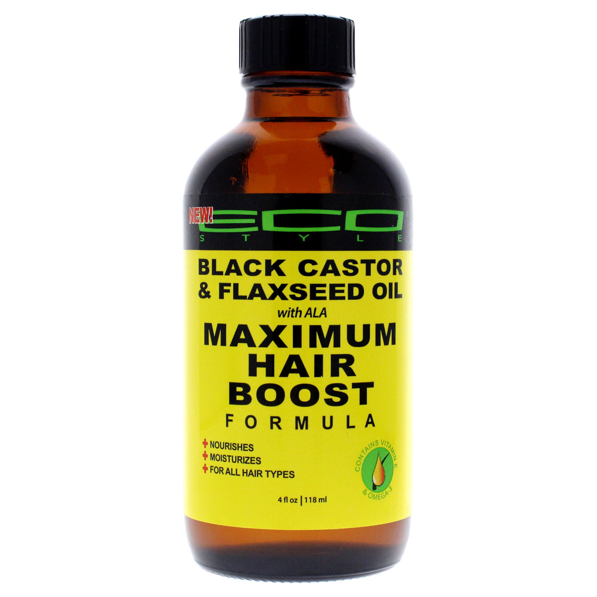 Eco Style Maximum Hair Growth Oil - Black Castor And Flaxseed by Ecoco for Unisex - 4 oz Oil, See Description, hi-res image number 0