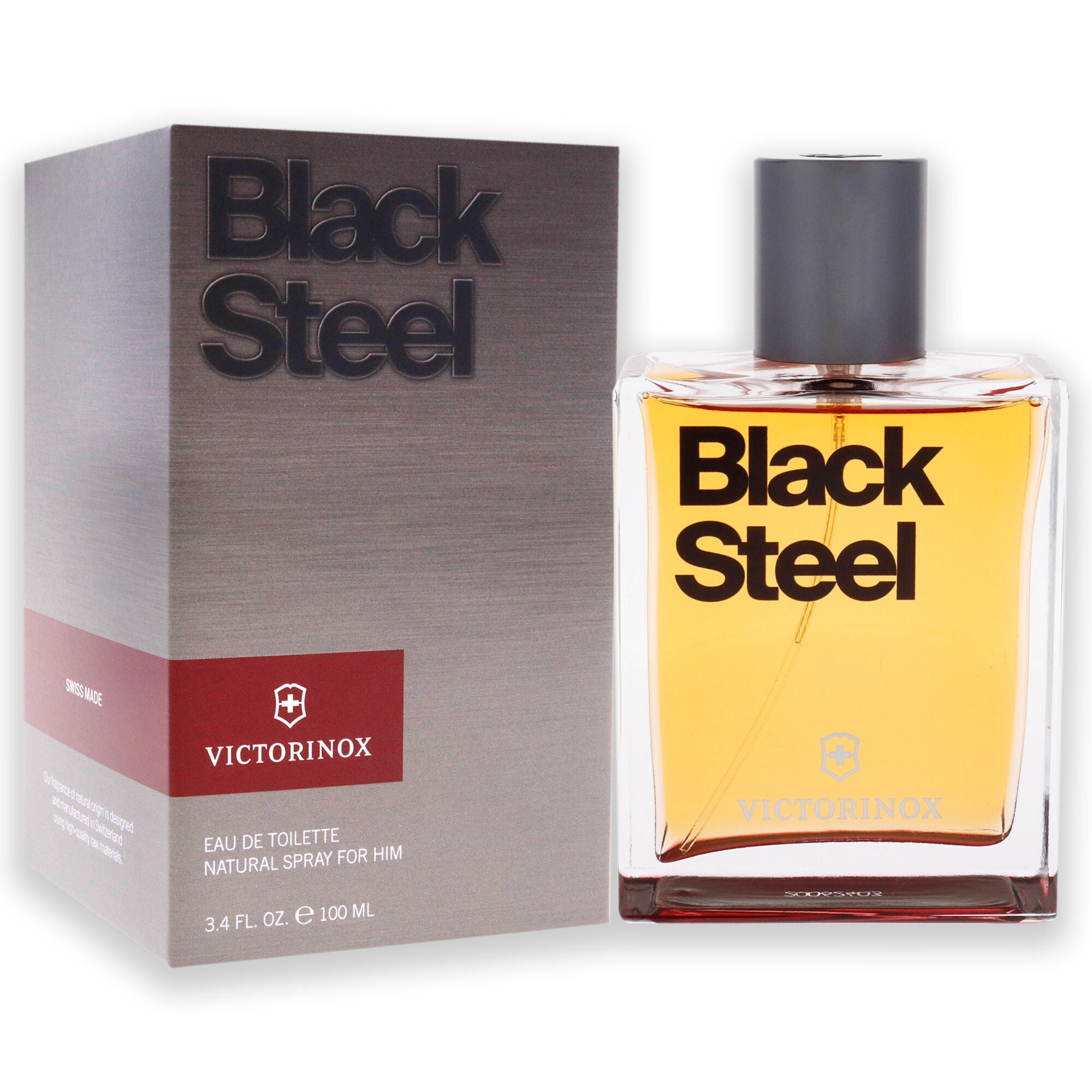 Black Steel by Swiss Army for Men - 3.4 oz EDT Spray, See Description, alternate image number 1