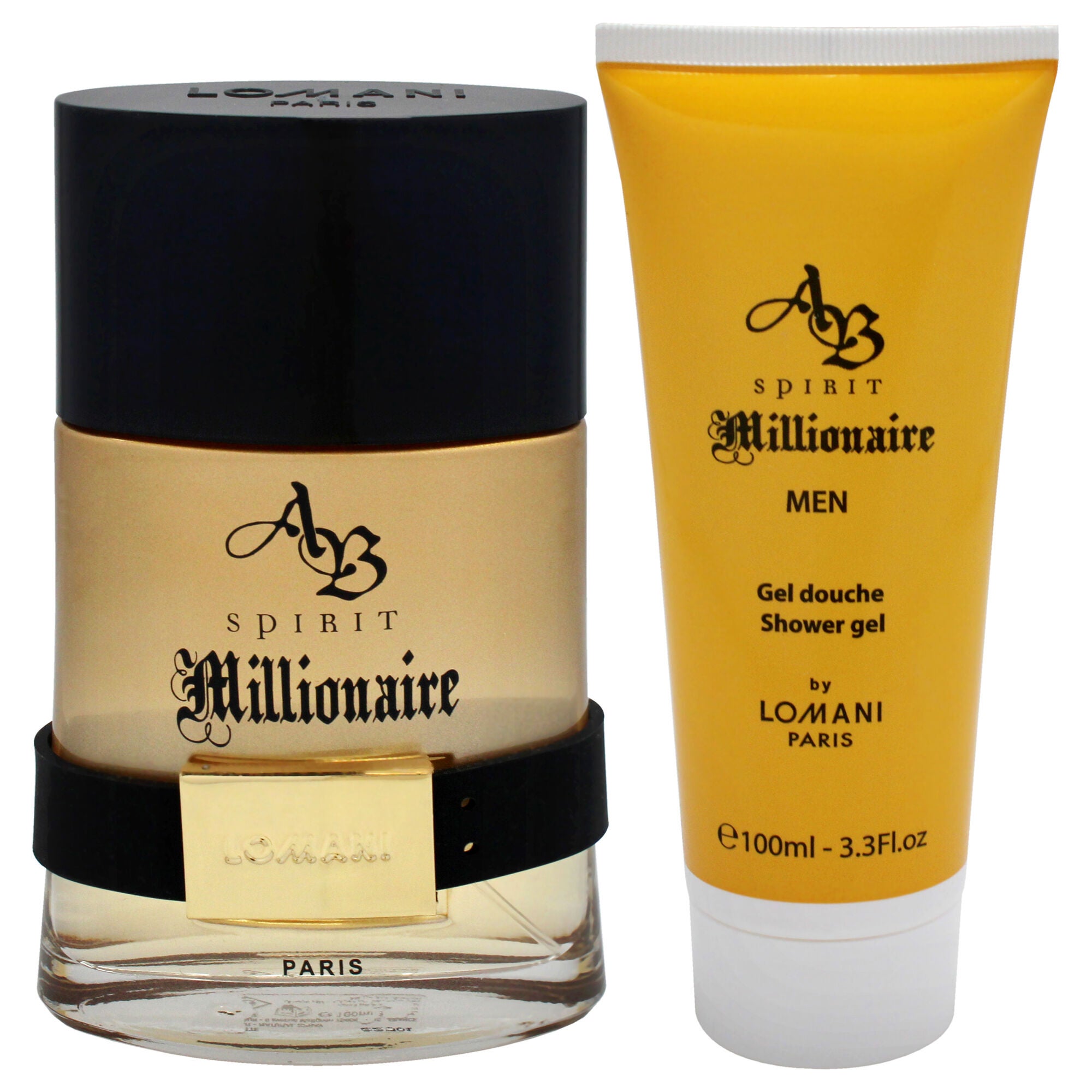 AB Spirit Millionaire by Lomani for Men - 2 Pc Gift Set 3.3oz EDP Spray, 3.3oz Shower Gel, See Description, alternate image number 4